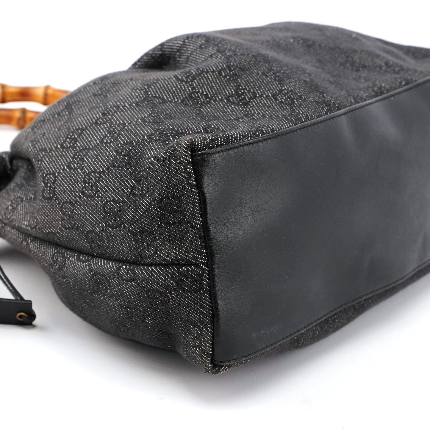 92708 Anthracite GG Denim Bamboo Bag