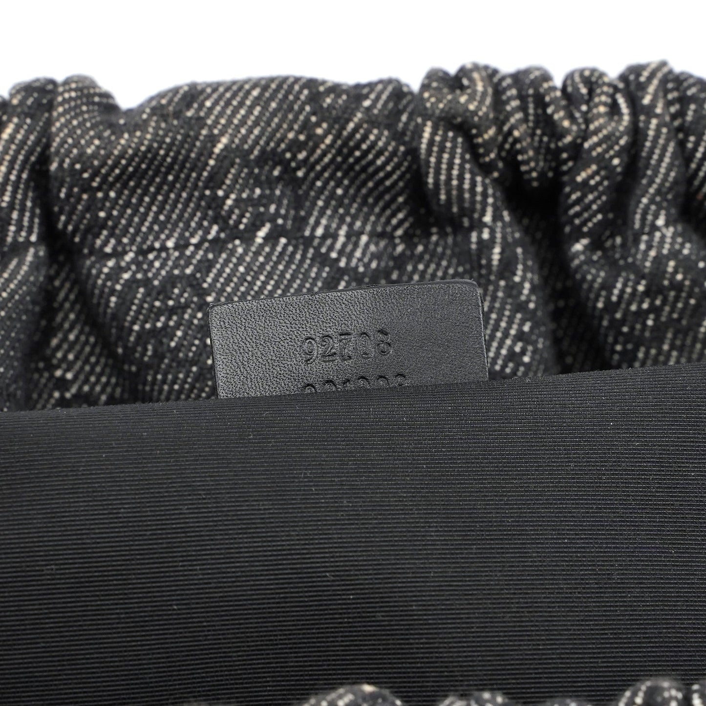 92708 Anthracite GG Denim Bamboo Bag