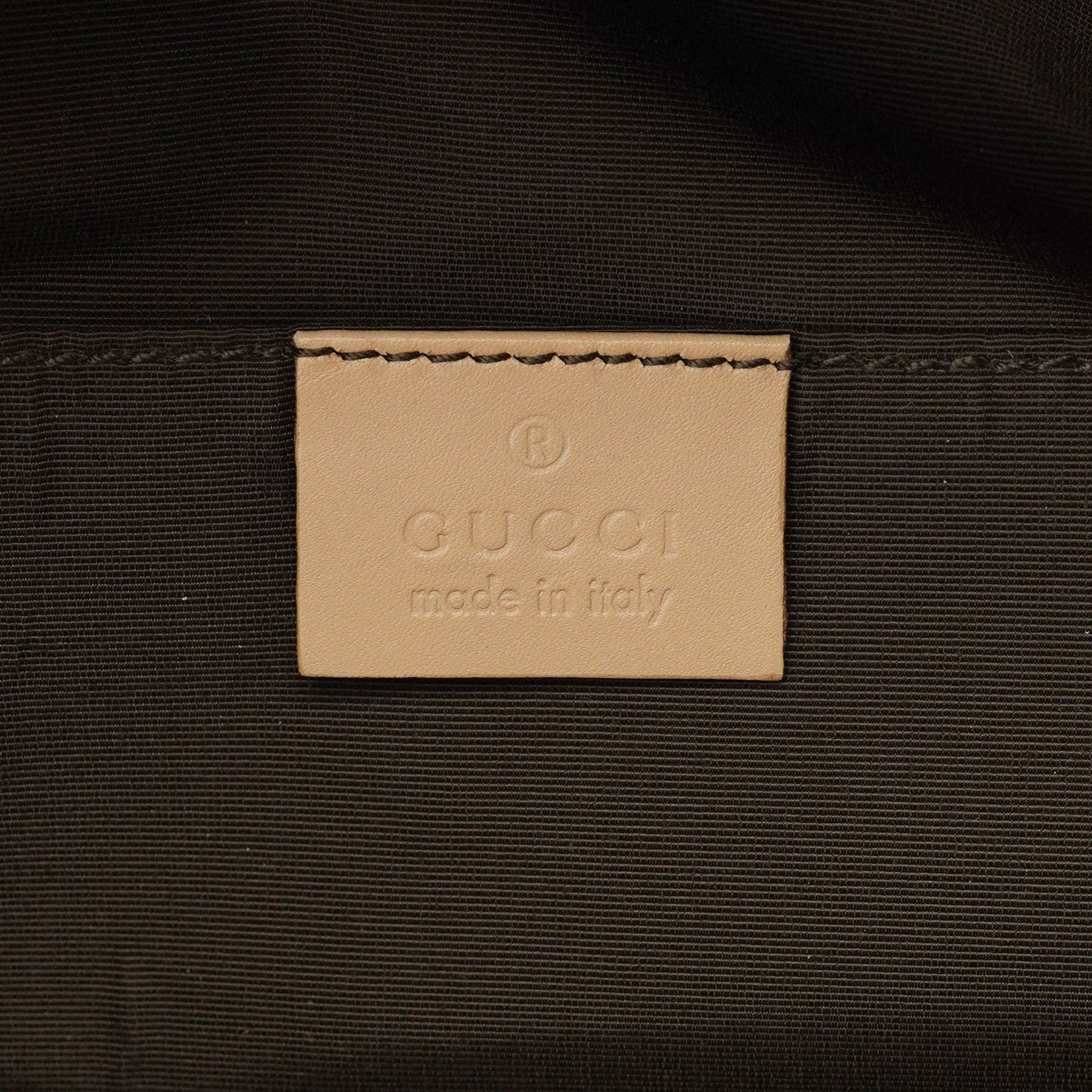 92708 Beige GG Bamboo Handle Shoulder Bag