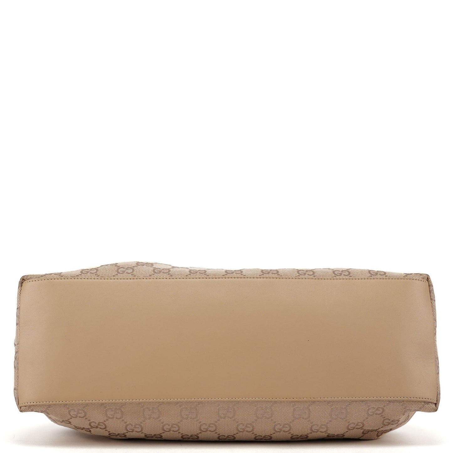 92708 Beige GG Bamboo Handle Shoulder Bag