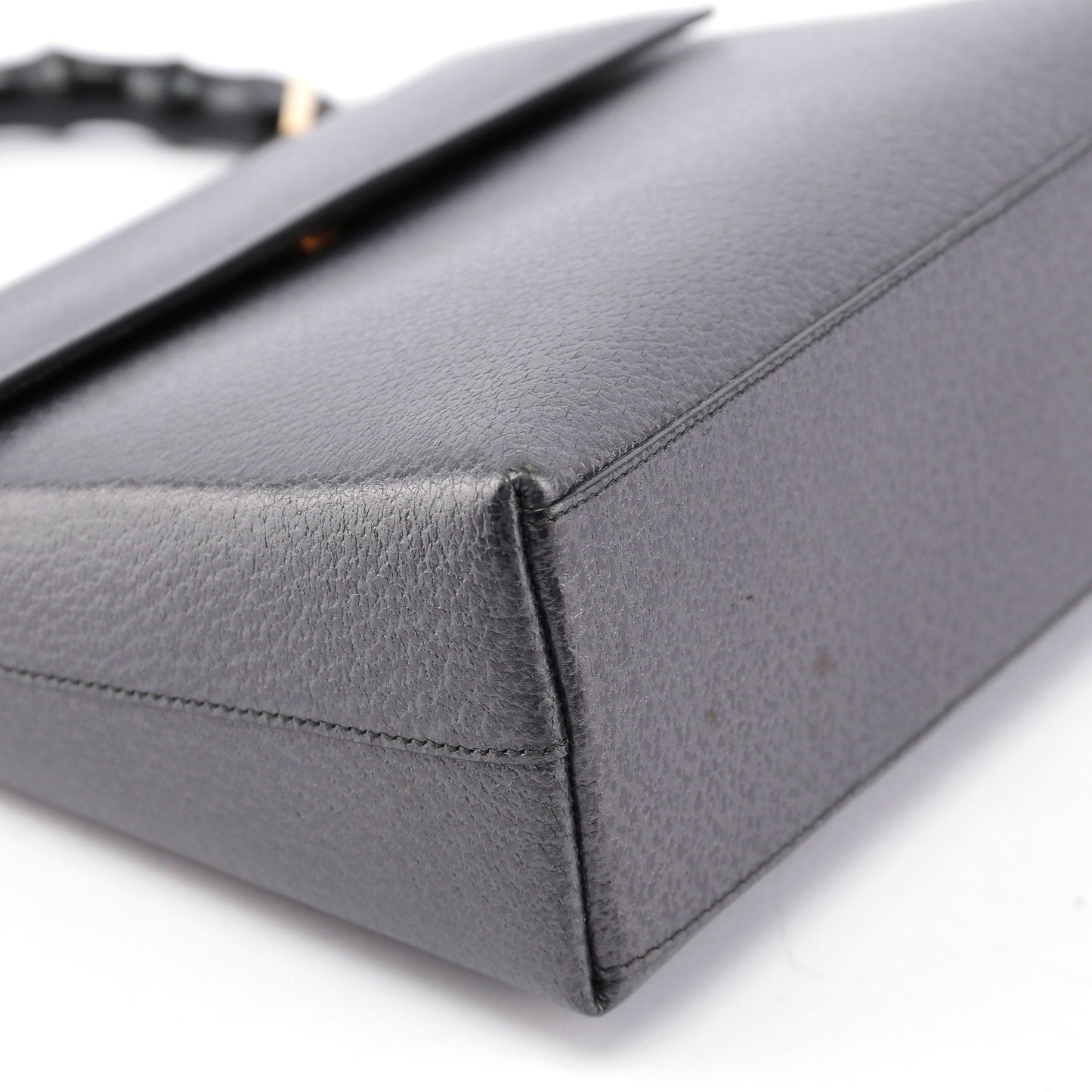 Anthracite Bamboo Top Handle Bag