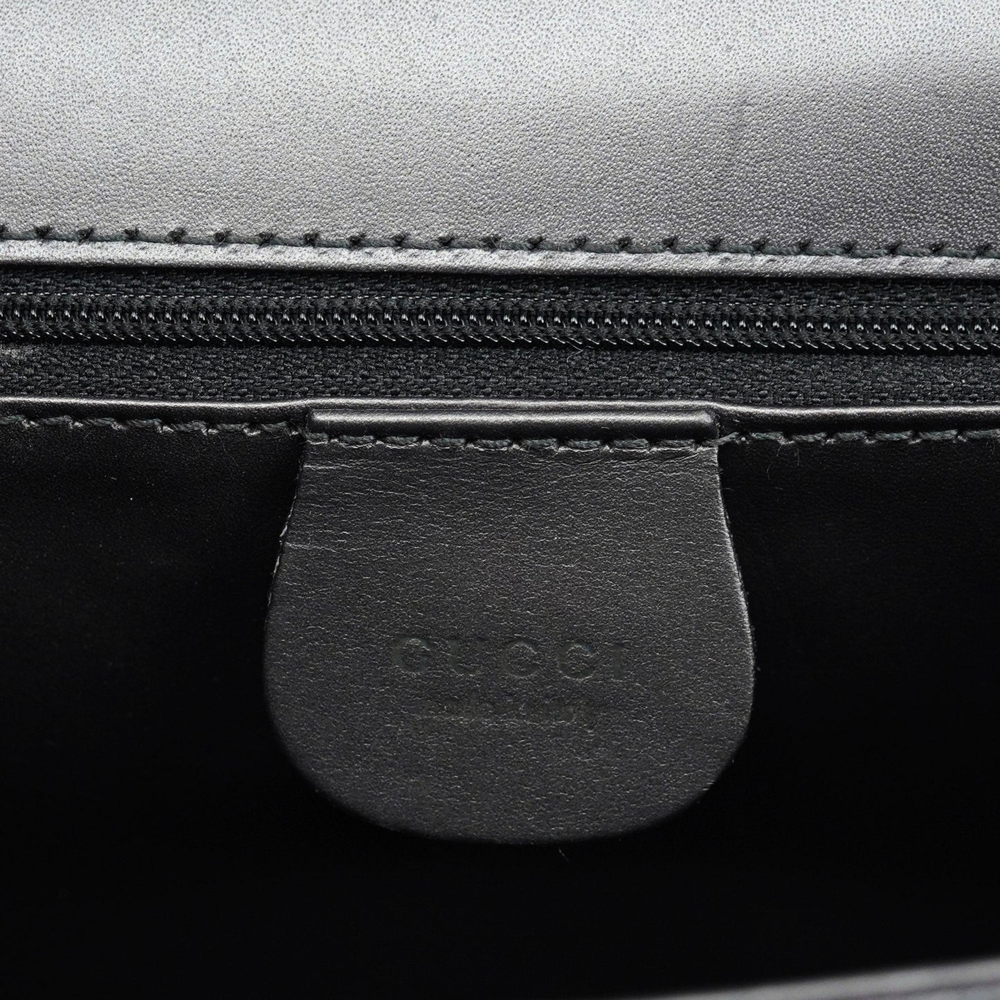 Anthracite Calfskin Flap Shoulder Bag