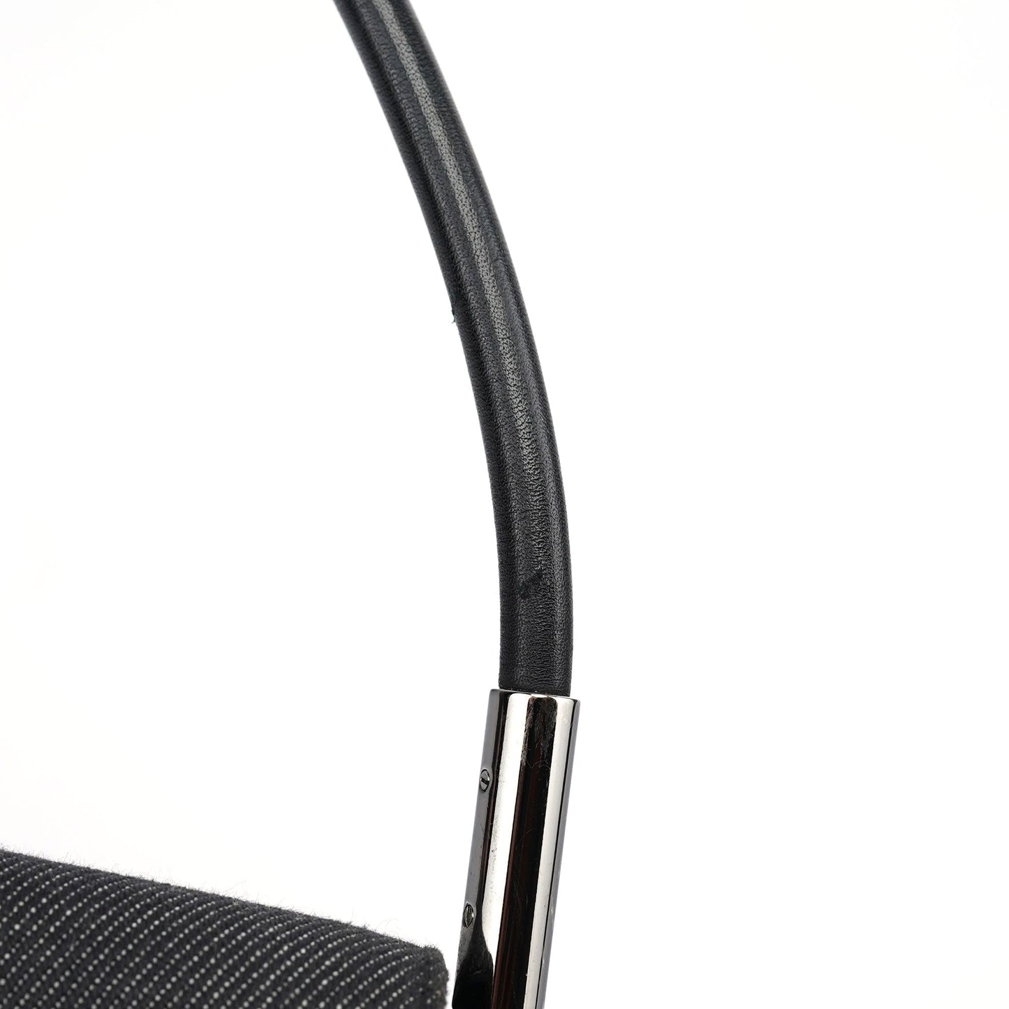 Anthracite Denim Flap Shoulder Bag