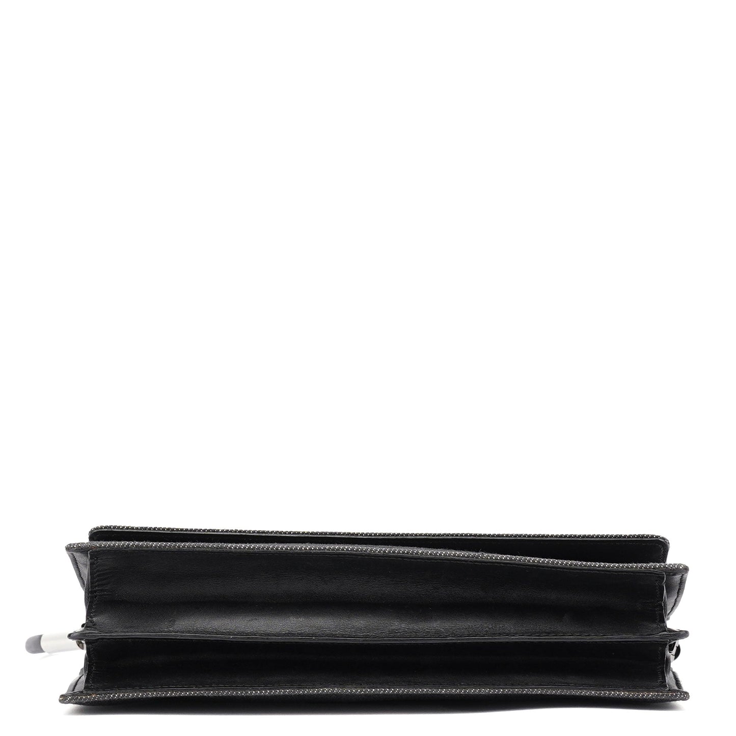 Anthracite Denim Flap Shoulder Bag