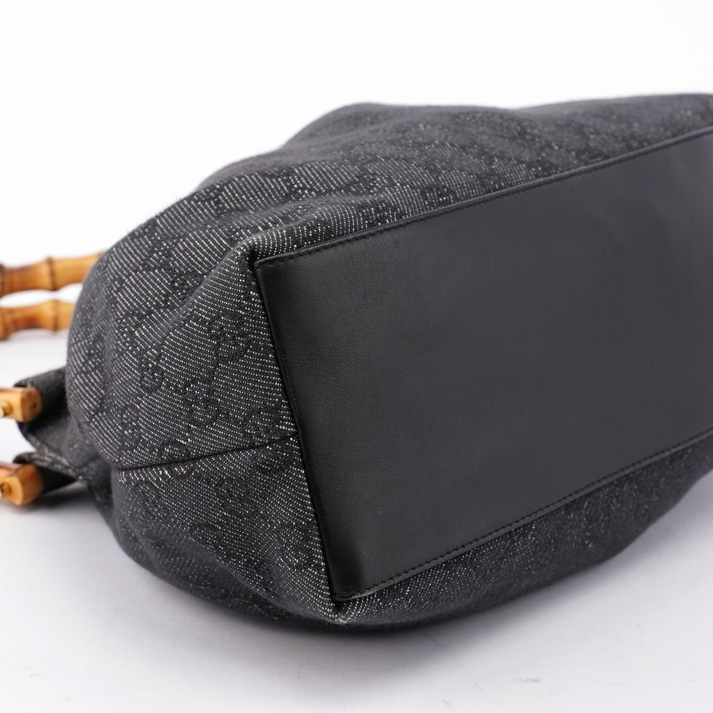Anthracite Denim GG Bamboo Bag