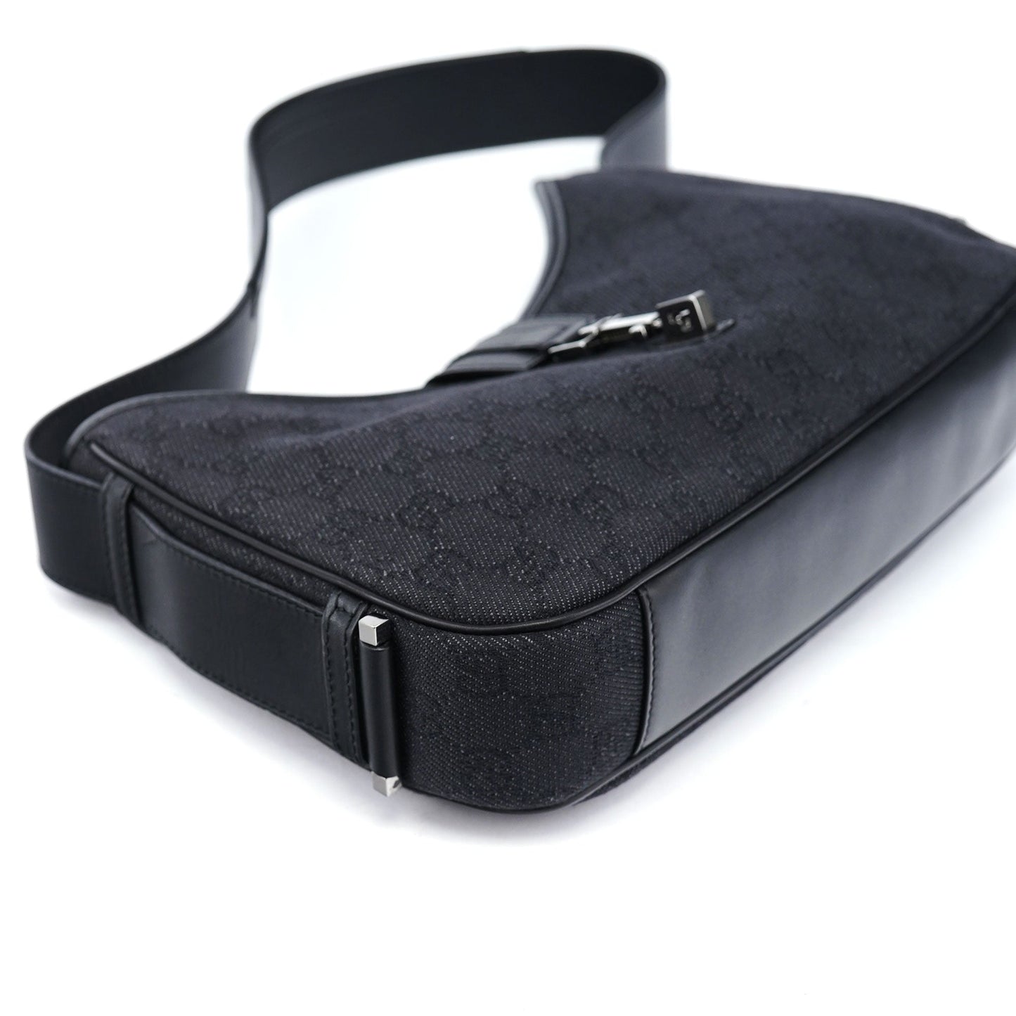 Anthracite Denim GG Jackie Shoulder Bag