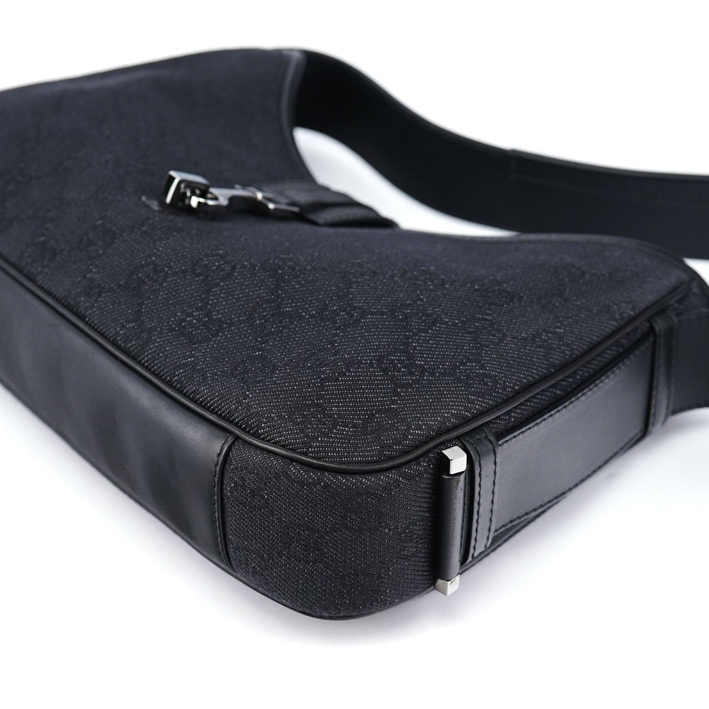 Anthracite Denim GG Jackie Shoulder Bag