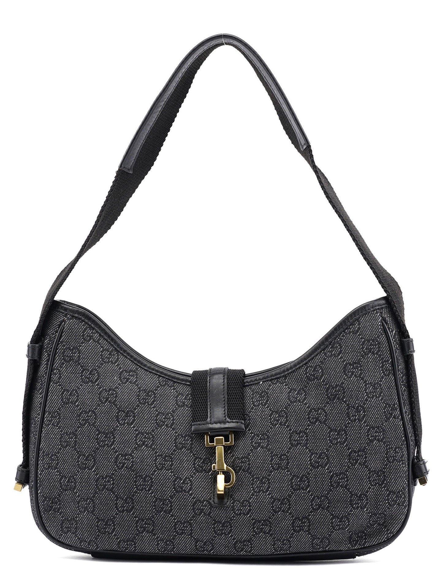 Anthracite Denim GG Jackie Shoulder Bag