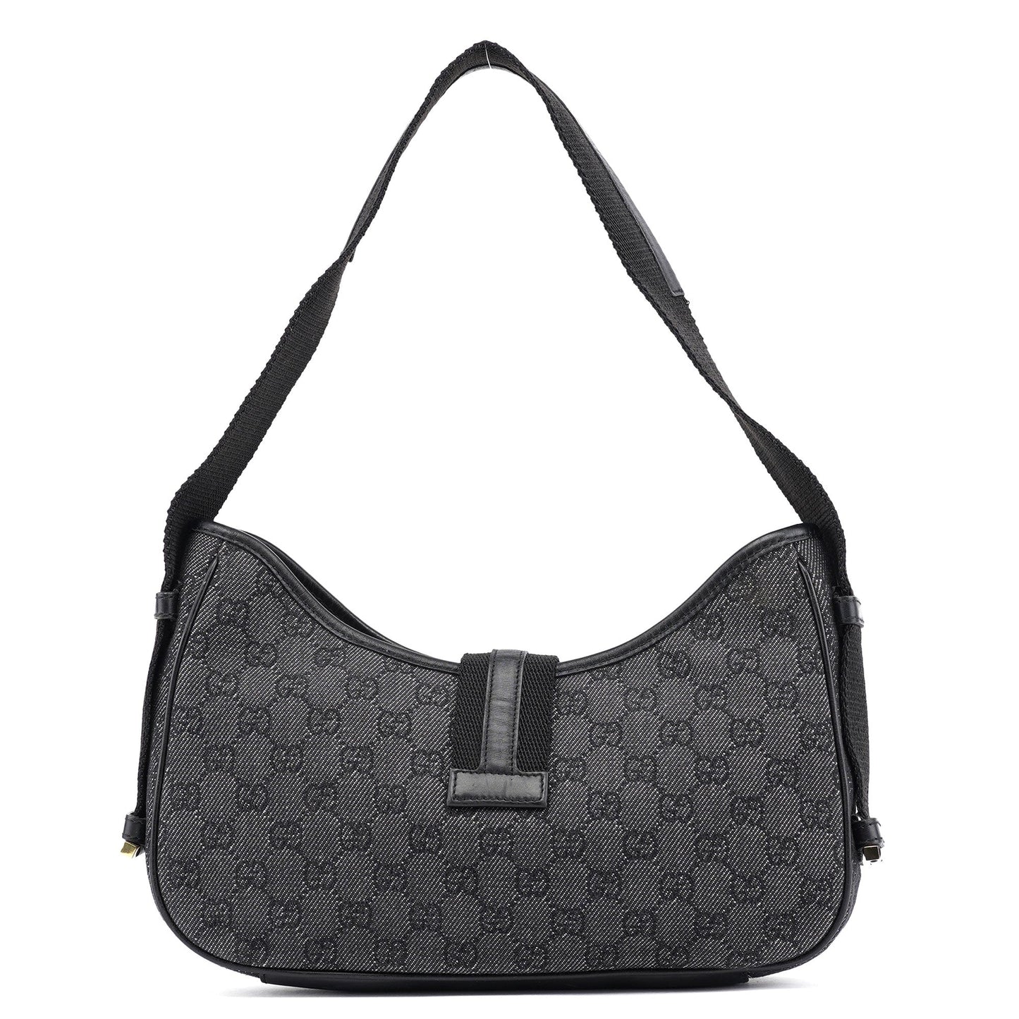 Anthracite Denim GG Jackie Shoulder Bag