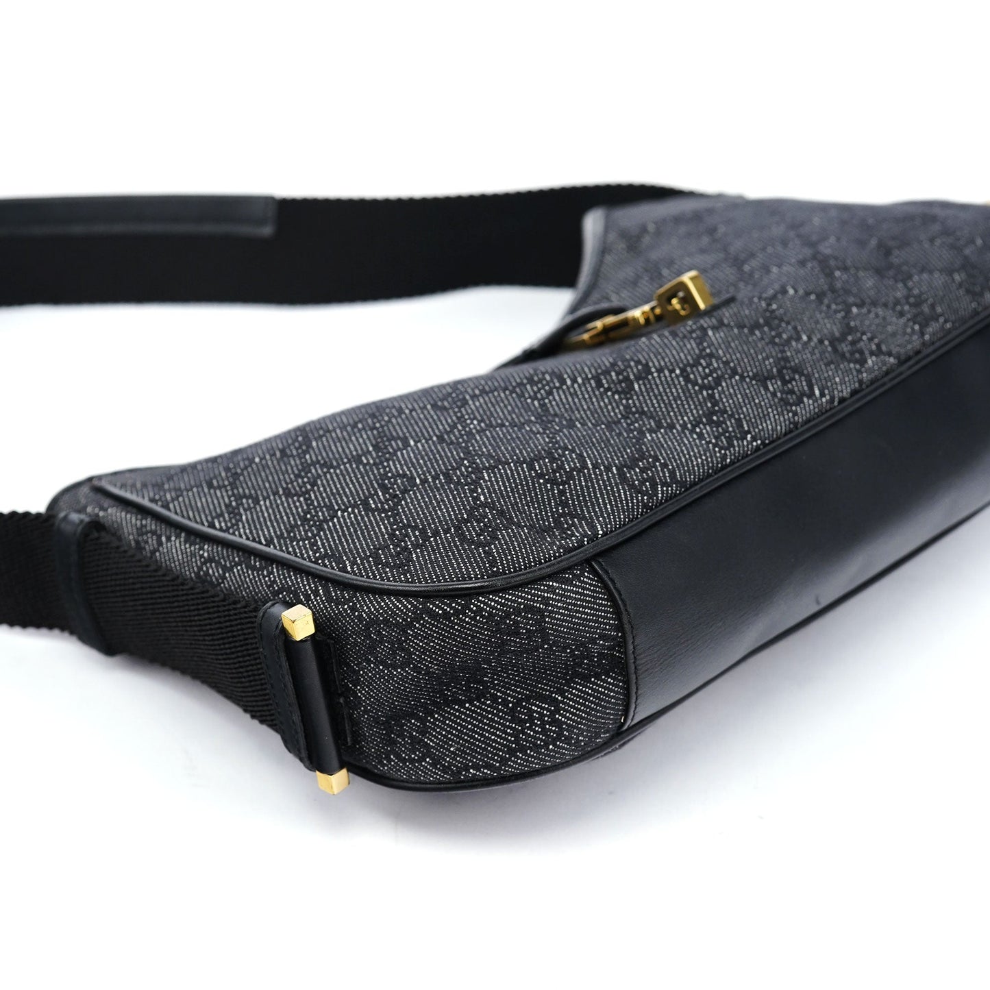 Anthracite Denim GG Jackie Shoulder Bag