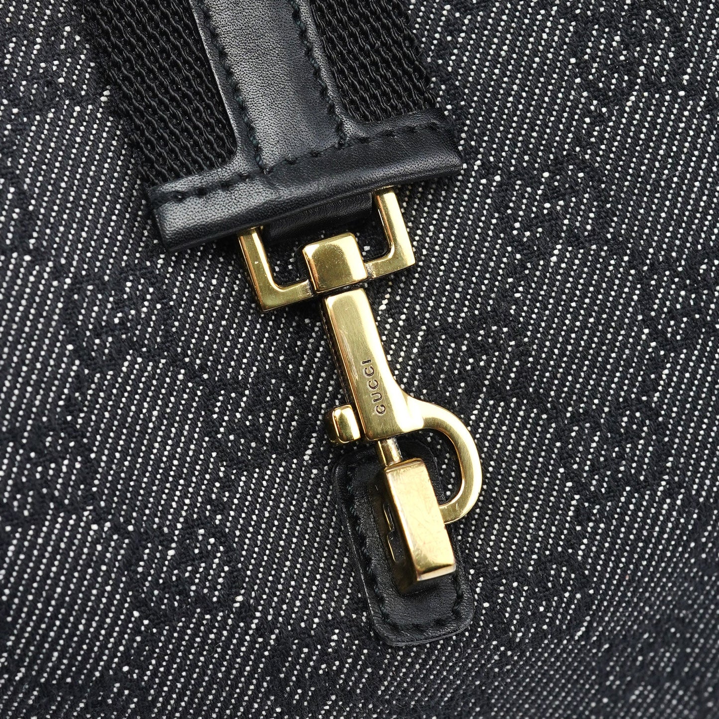 Anthracite Denim GG Jackie Shoulder Bag