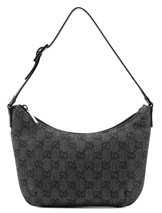Anthracite Denim GG Shoulder Bag