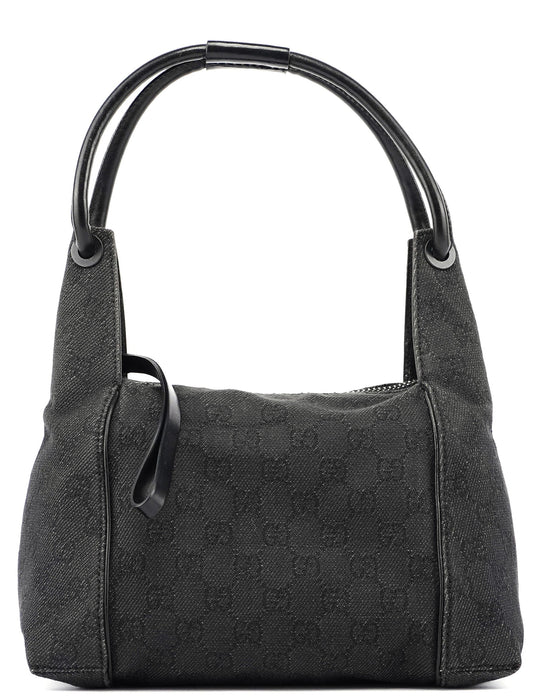 Anthracite Denim GG Shoulder Bag
