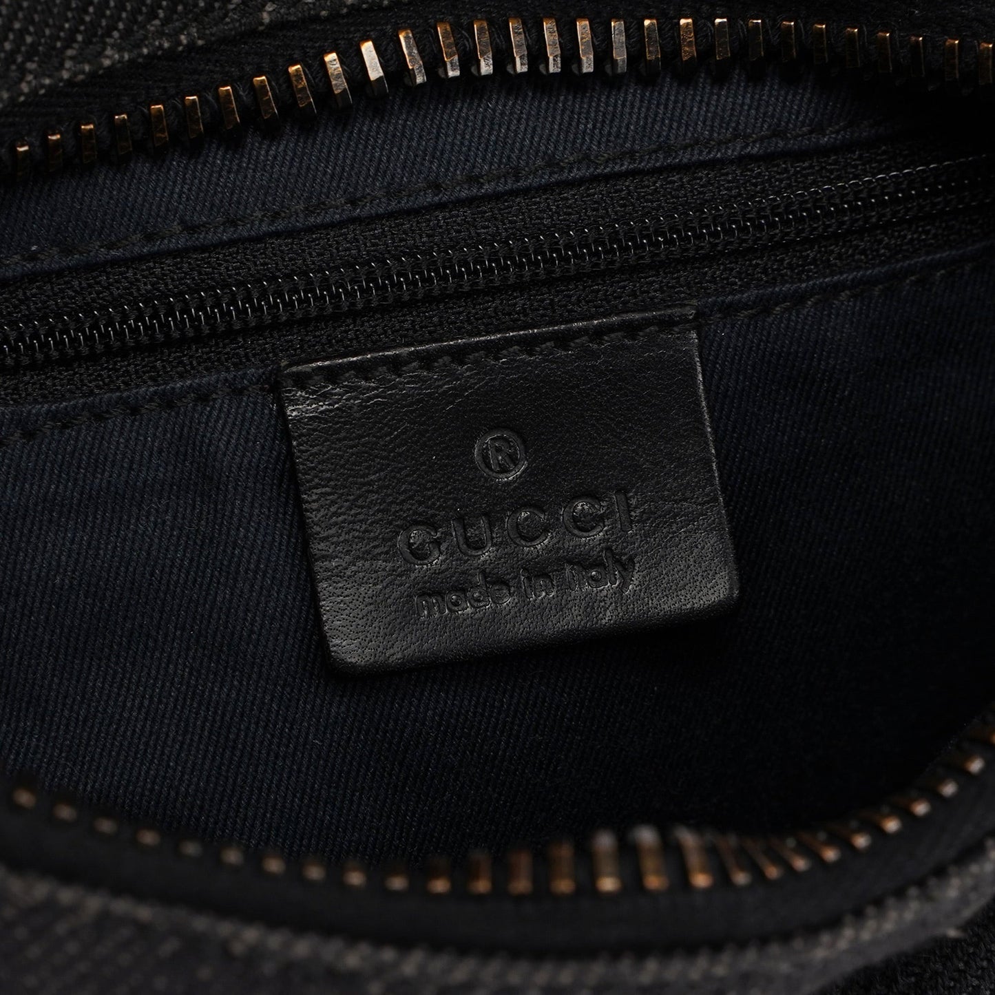 Anthracite Denim GG Shoulder Bag