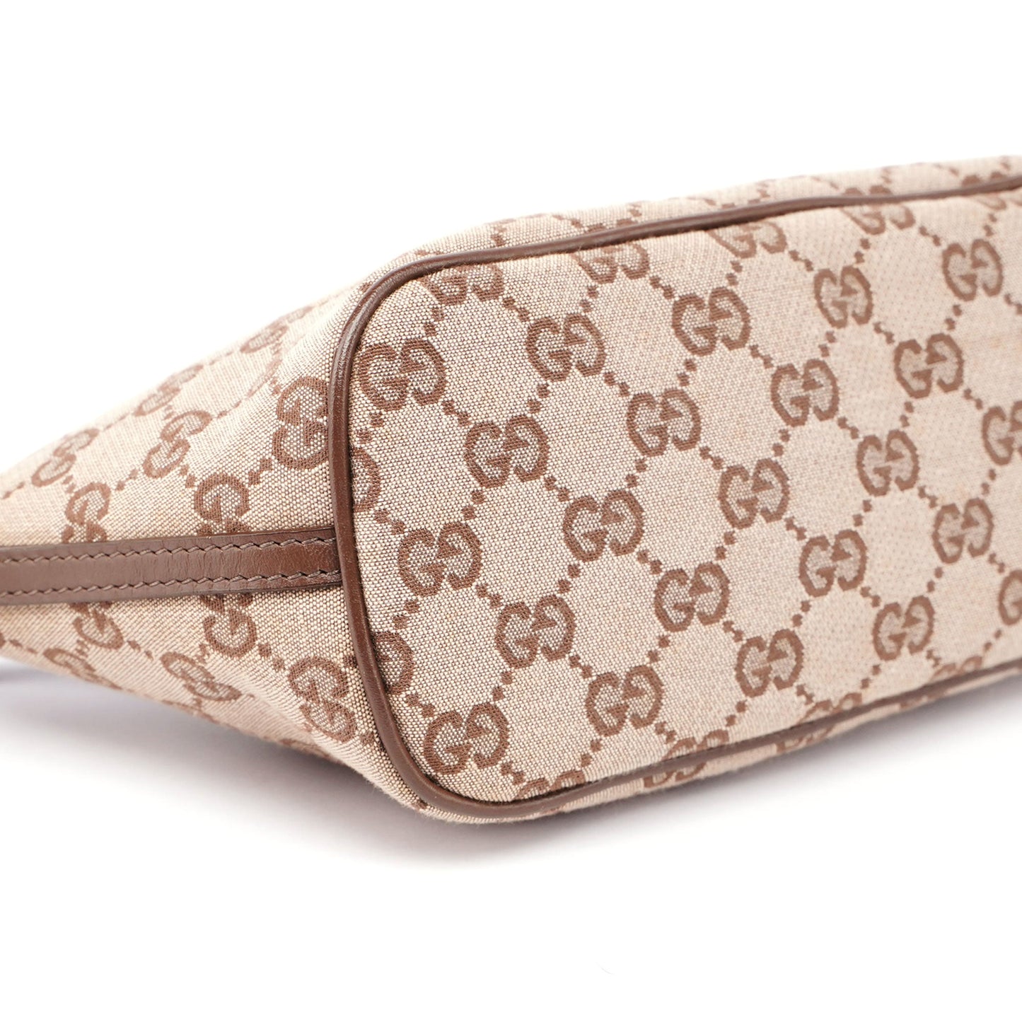 Beige Brown GG Boat Pochette
