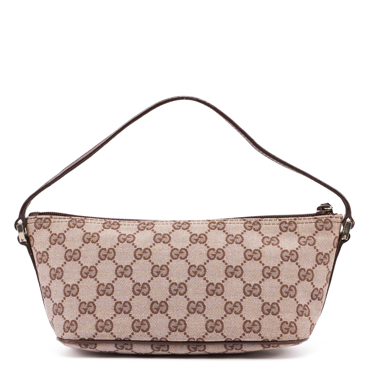 Beige Brown GG Boat Pochette
