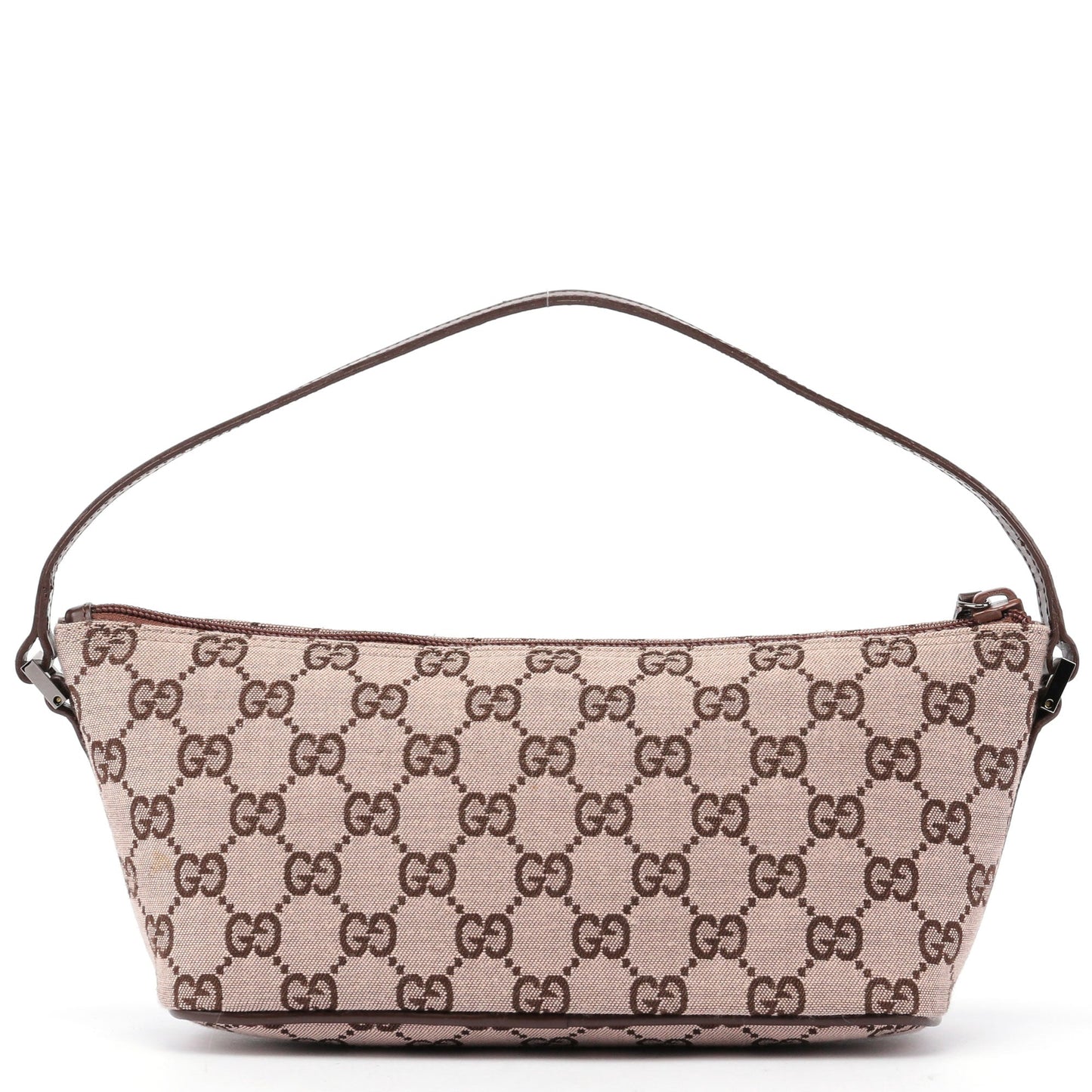 Beige Brown GG Boat Pochette