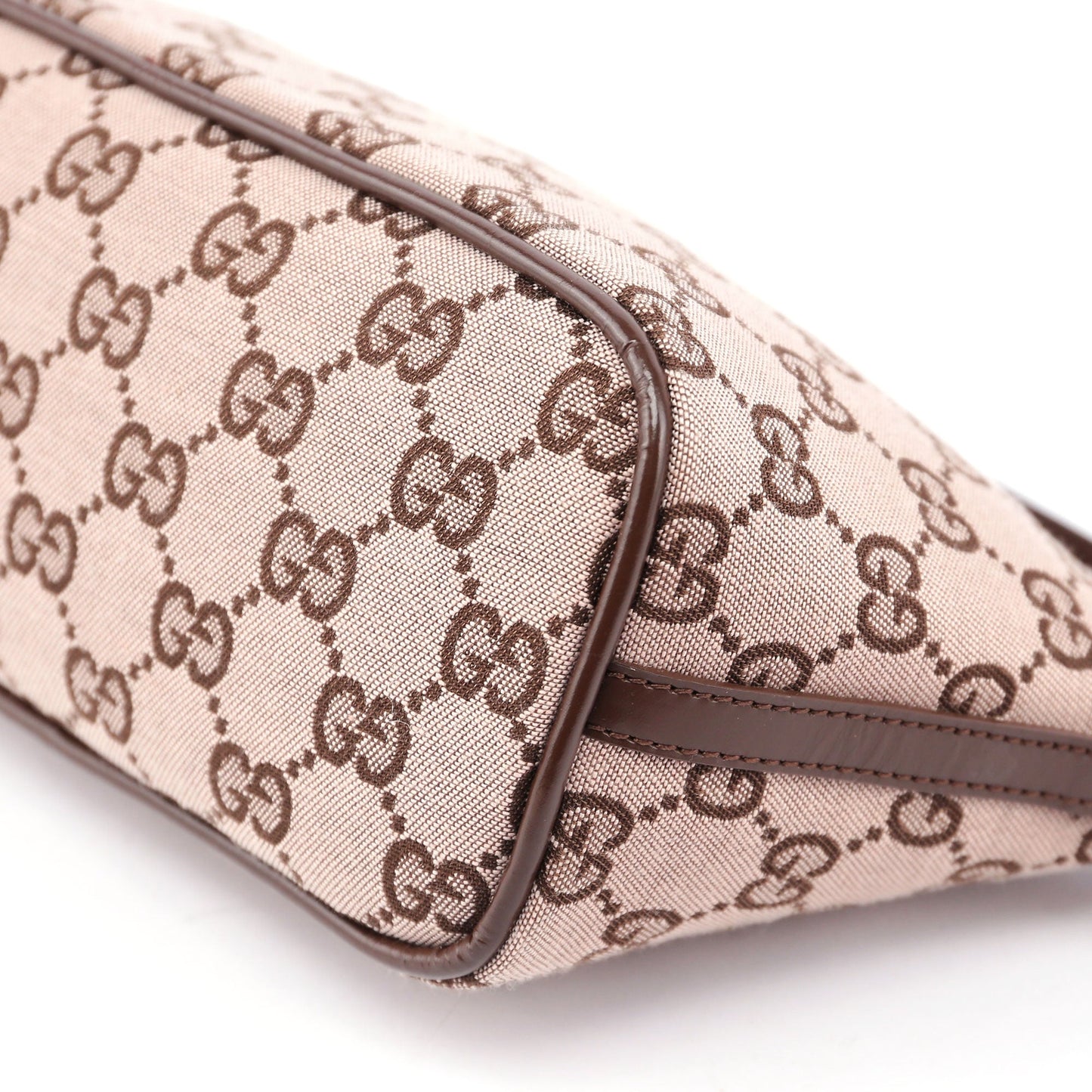 Beige Brown GG Boat Pochette