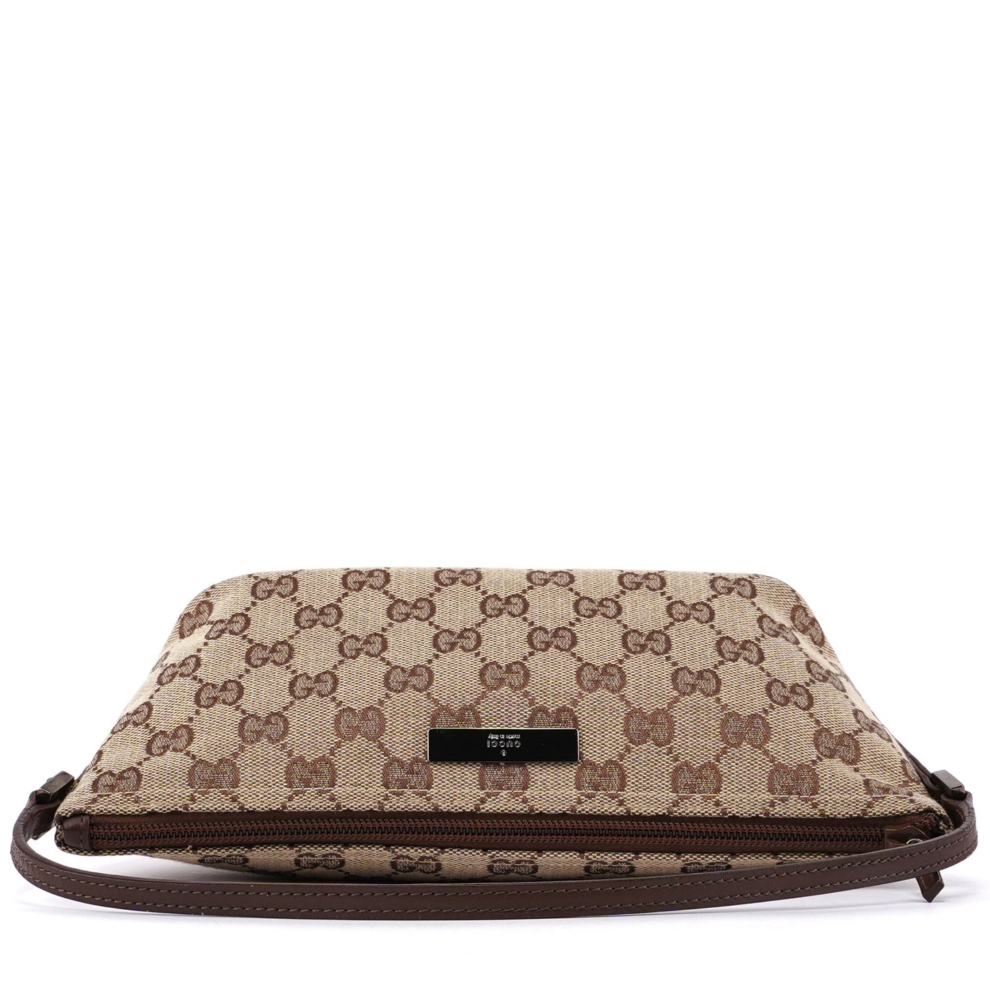 Beige Brown GG Boat Pochette