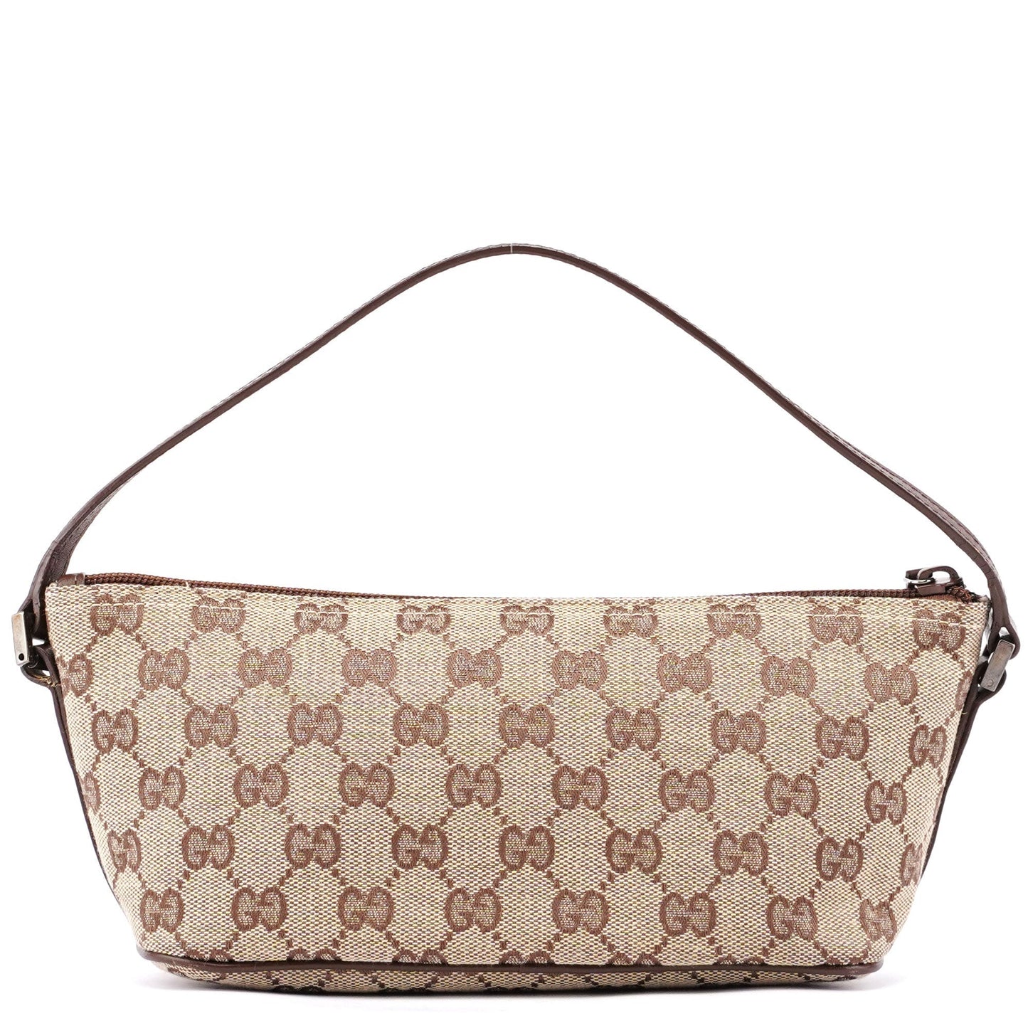 Beige Brown GG Boat Pochette