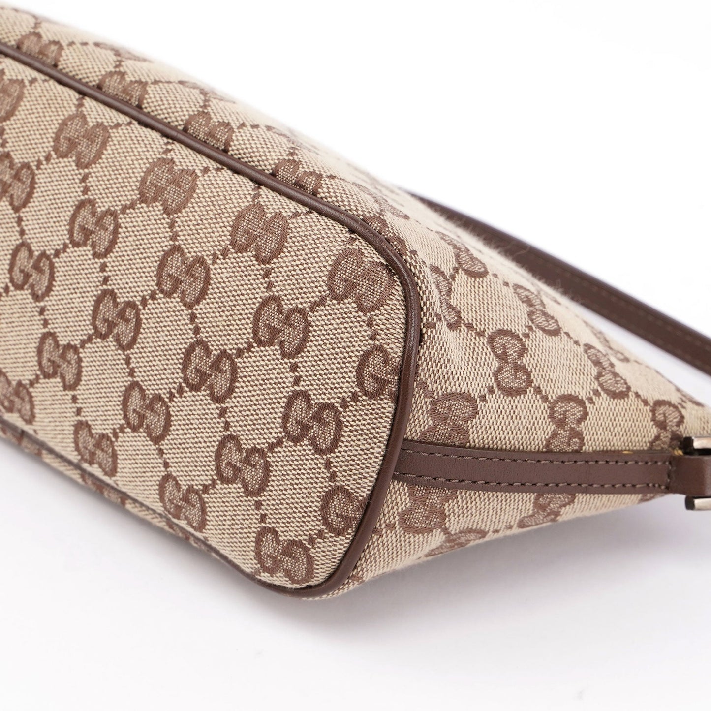 Beige Brown GG Boat Pochette