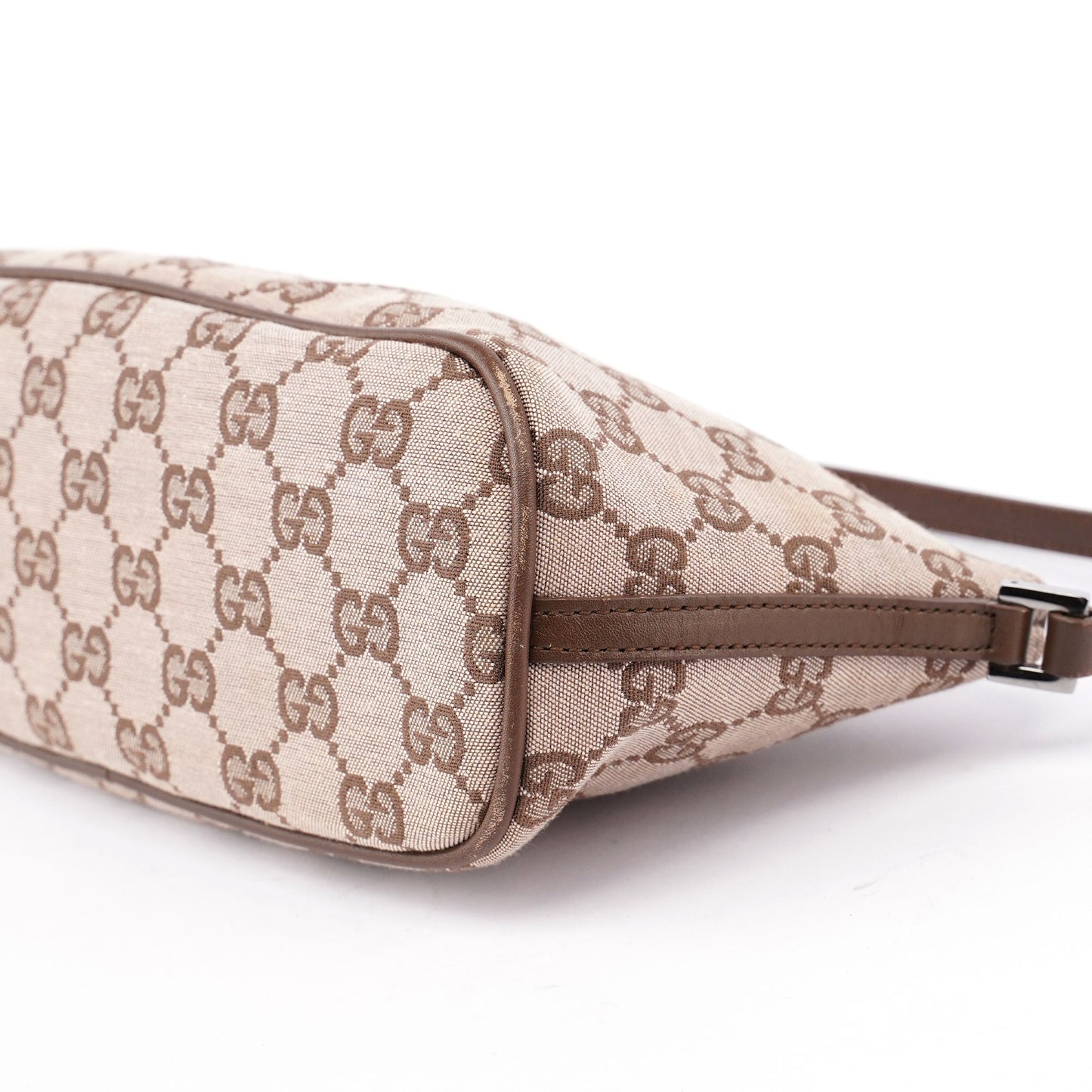 Beige Brown GG Boat Pochette
