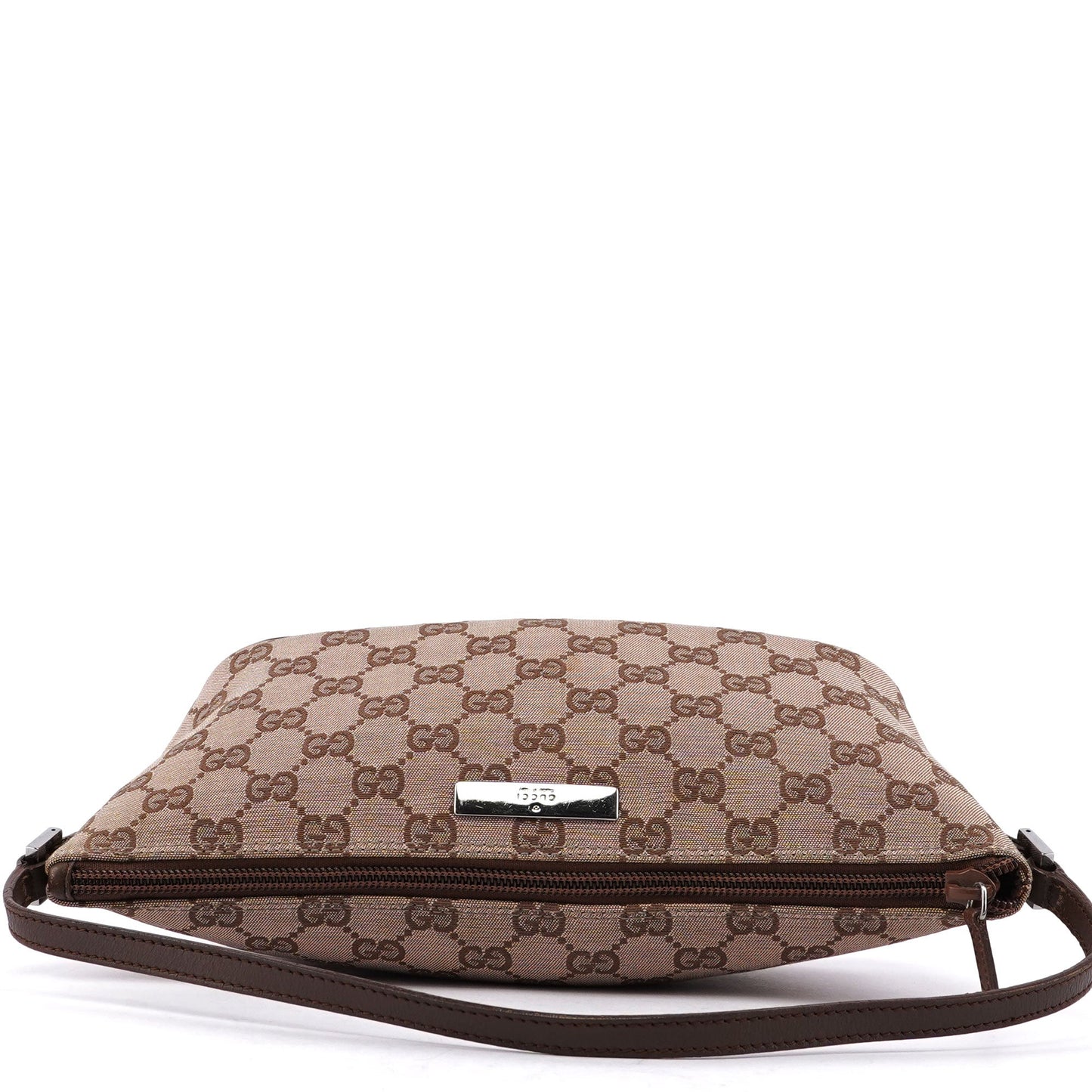 Beige Brown GG Boat Pochette