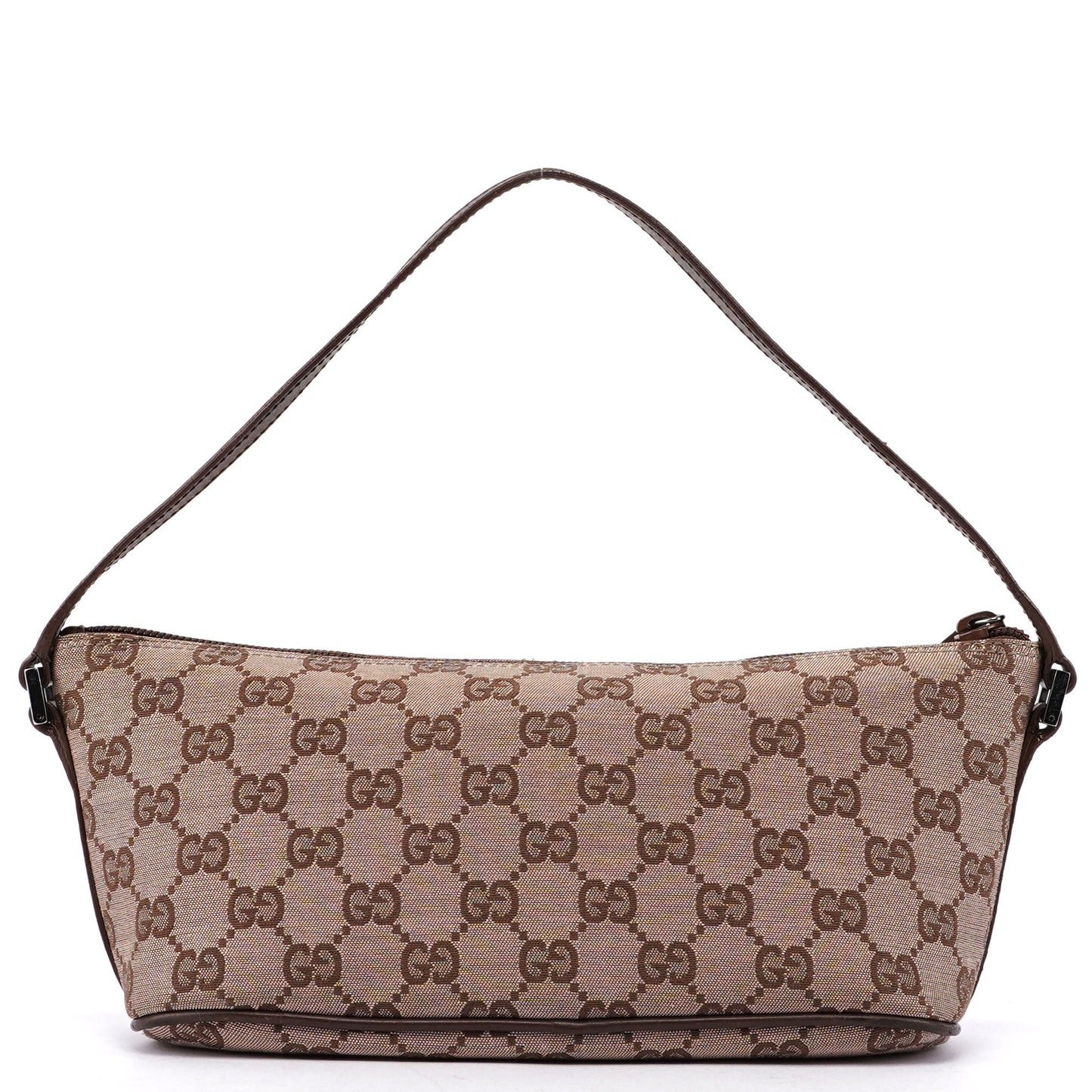 Beige Brown GG Boat Pochette