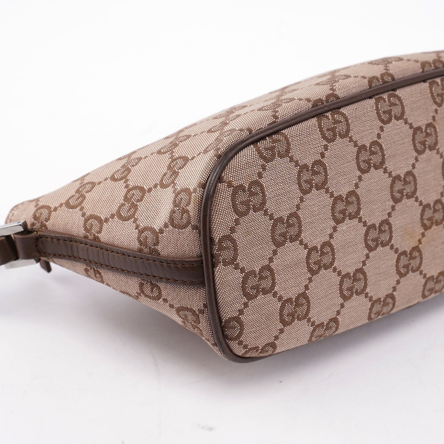 Beige Brown GG Boat Pochette