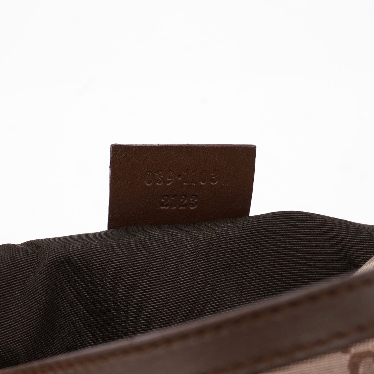 Beige Brown GG Boat Pochette