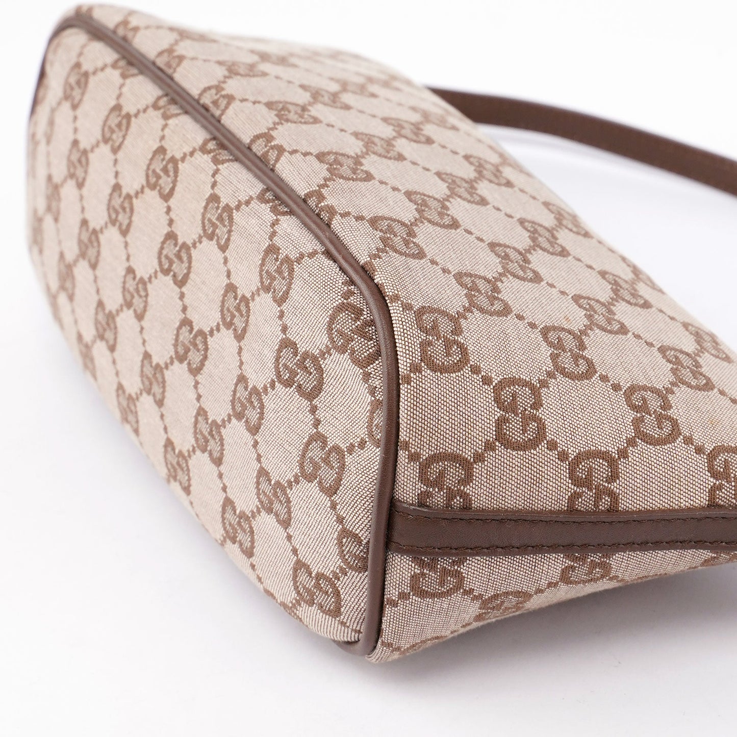 Beige Brown GG Boat Pochette
