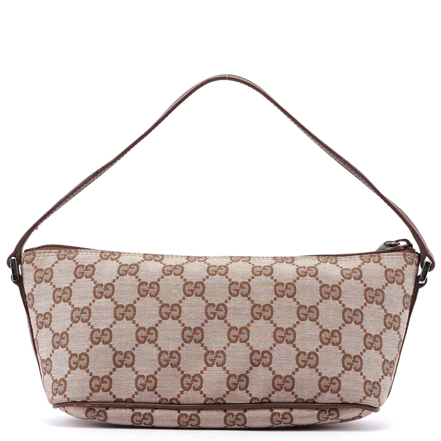 Beige Brown GG Boat Pochette