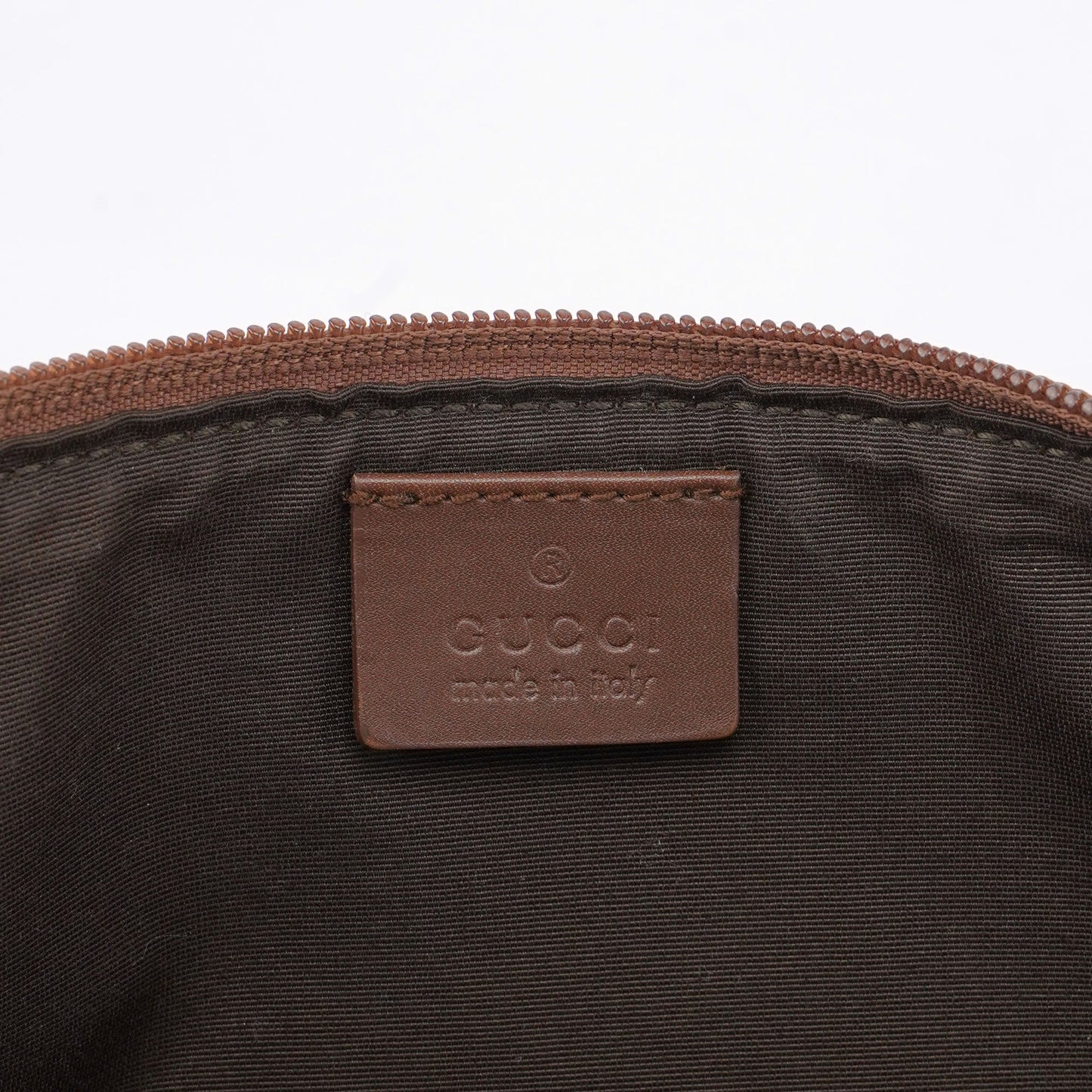 Beige Brown GG Boat Pochette