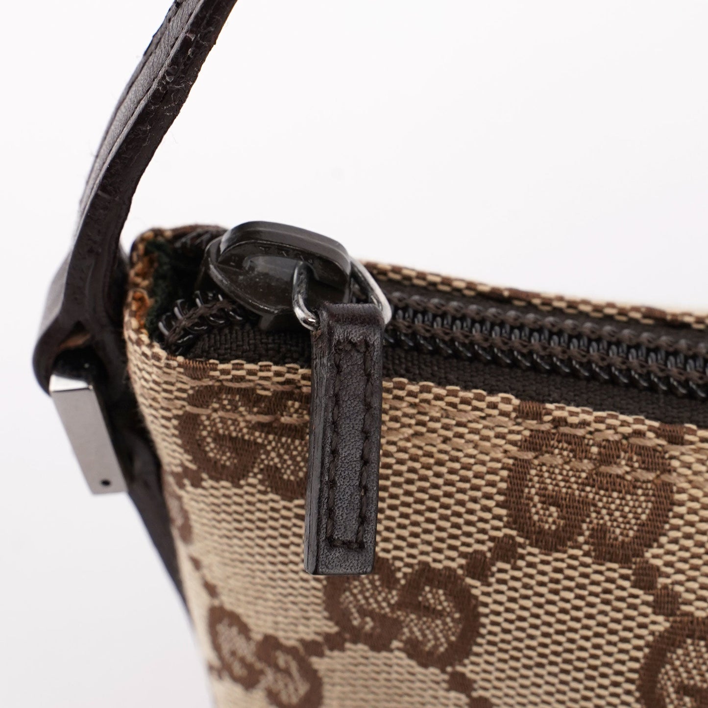 Beige Brown GG Boat Pochette