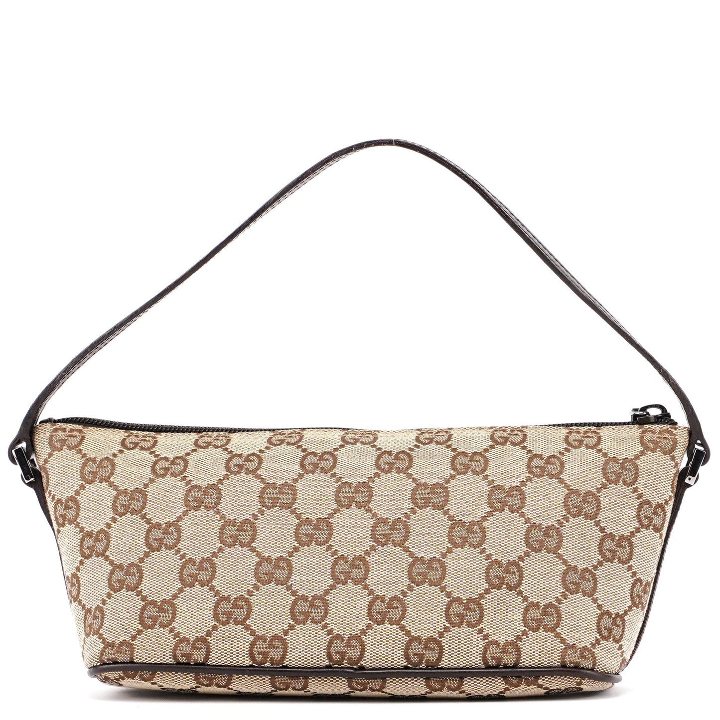 Beige Brown GG Boat Pochette