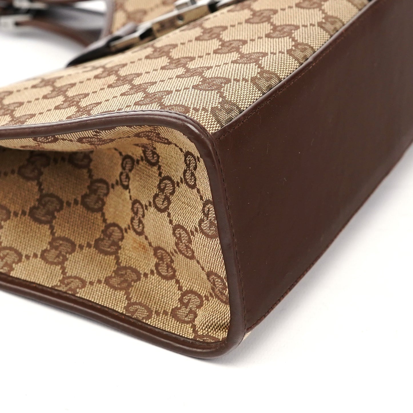 Beige Brown GG Jackie Shoulder Bag