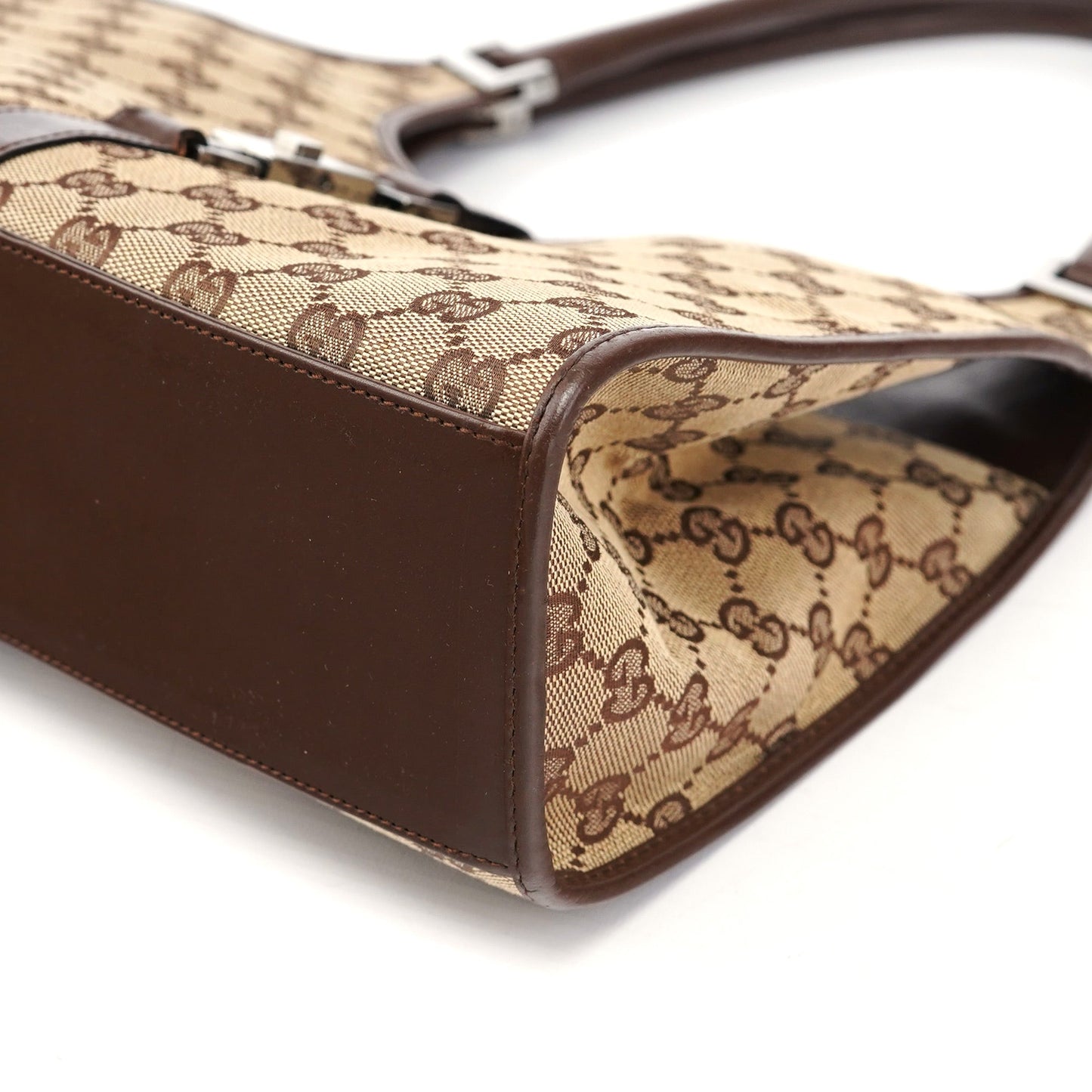 Beige Brown GG Jackie Shoulder Bag