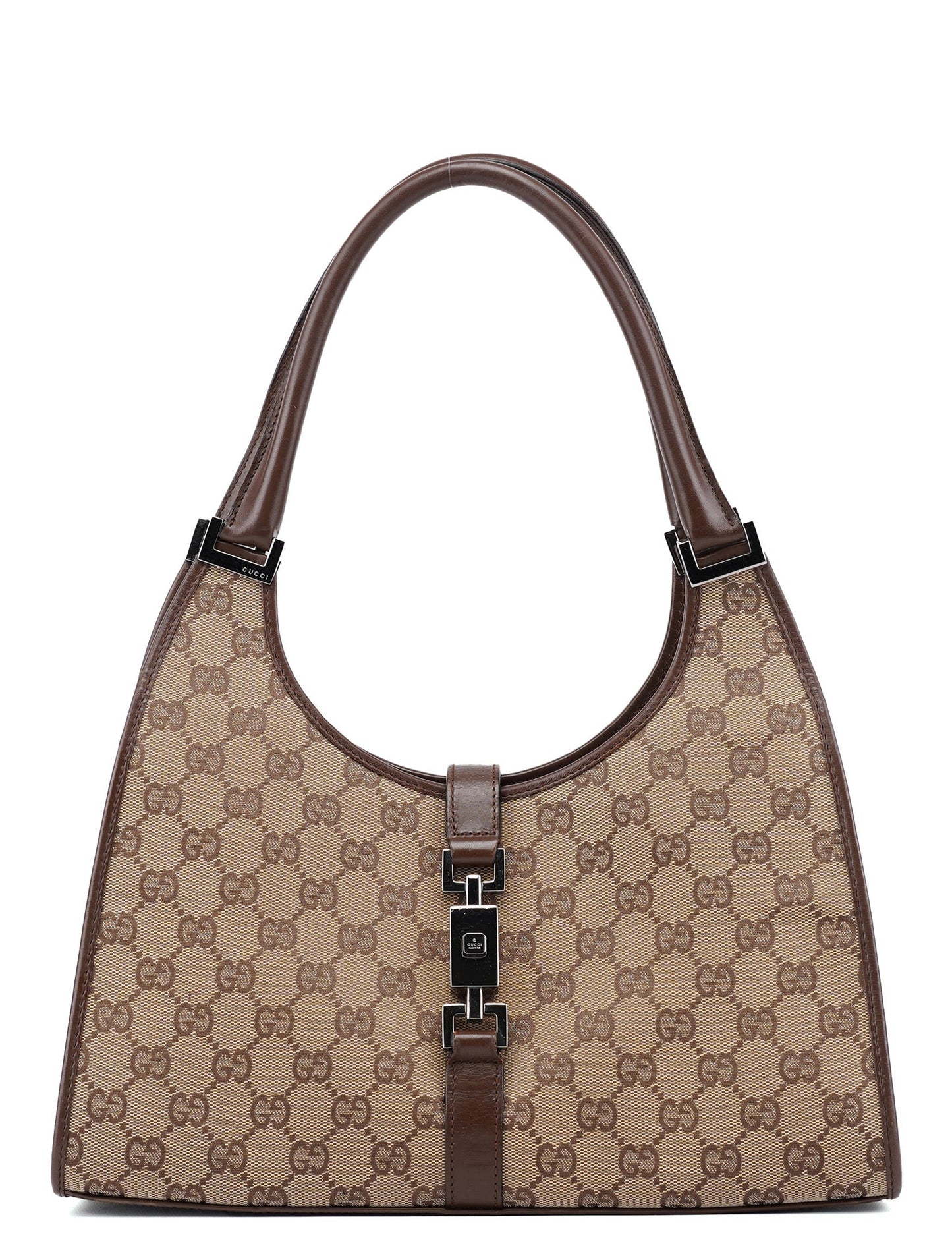 Beige Brown GG Jackie Shoulder Bag
