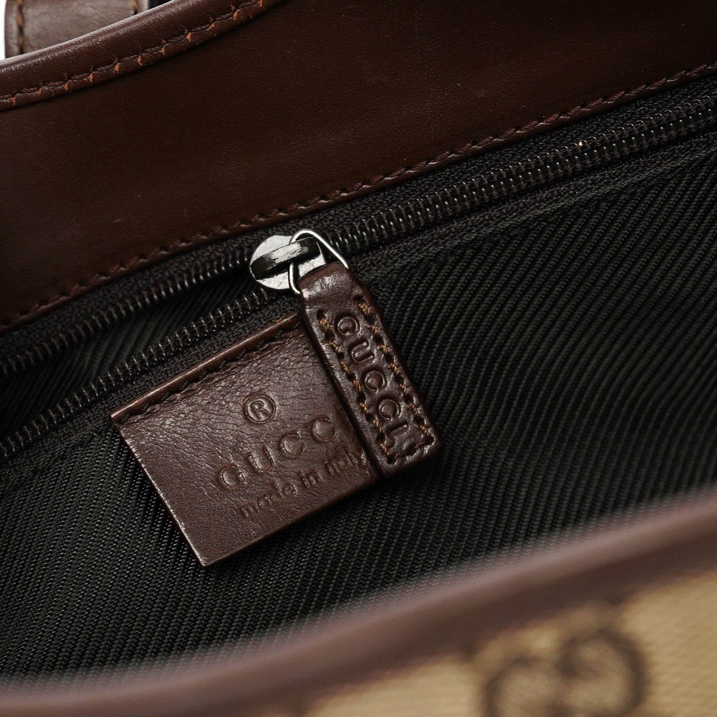 Beige Brown GG Jackie Shoulder Bag