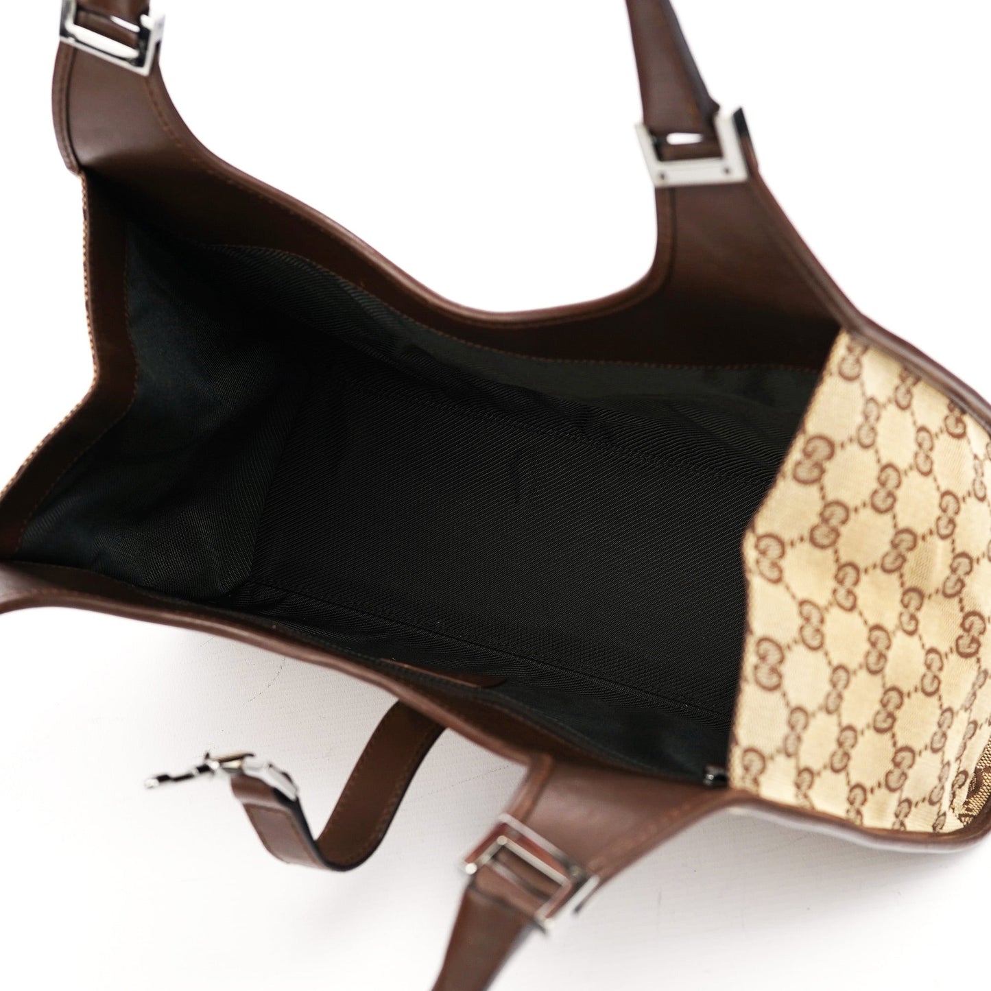 Beige Brown GG Jackie Shoulder Bag