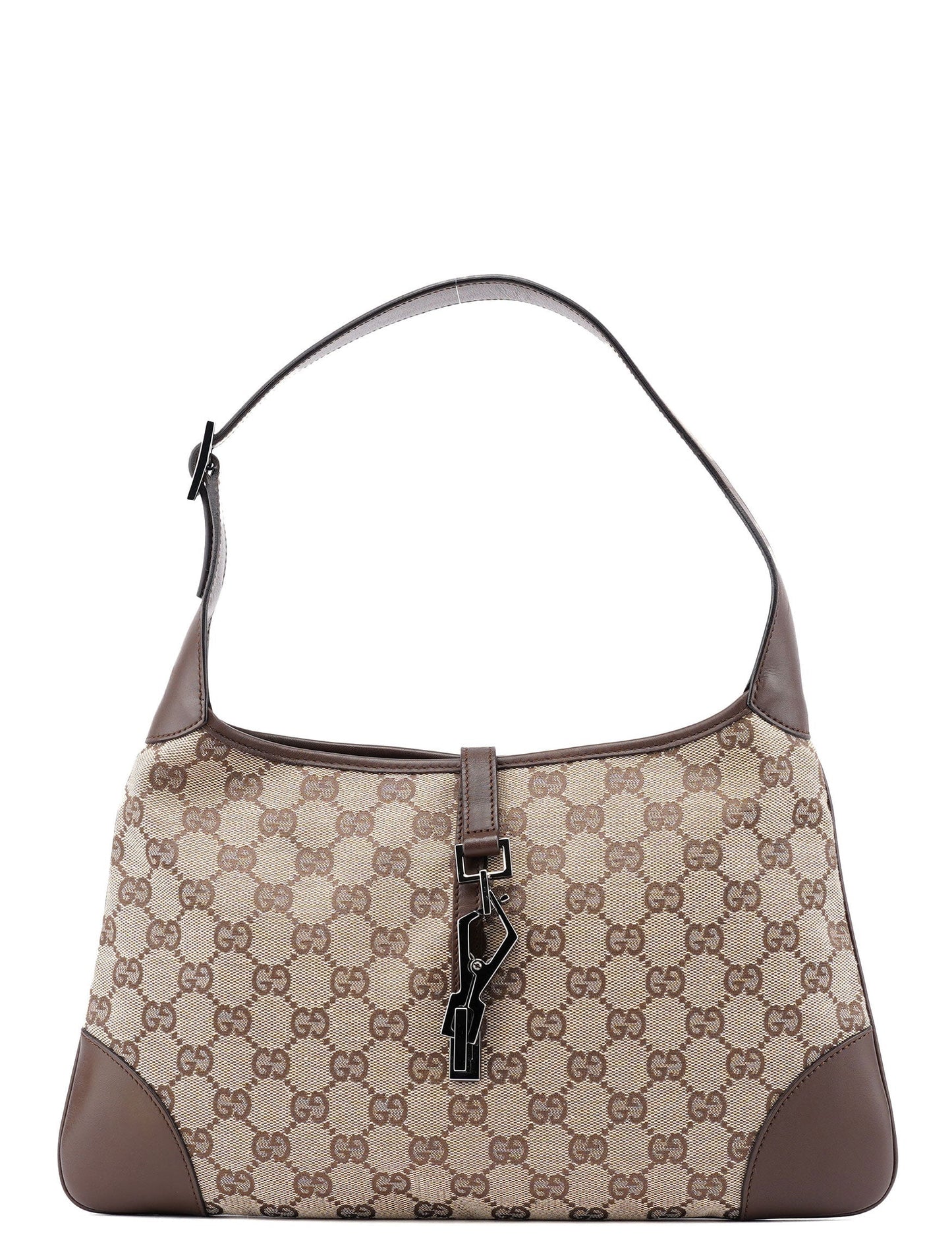 Beige Brown GG Jackie Shoulder Bag