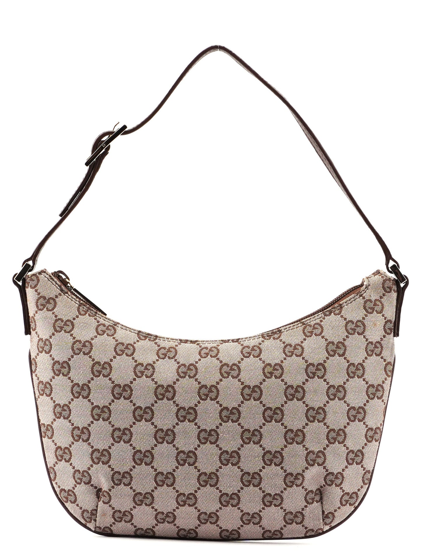 Beige Brown GG Shoulder Bag