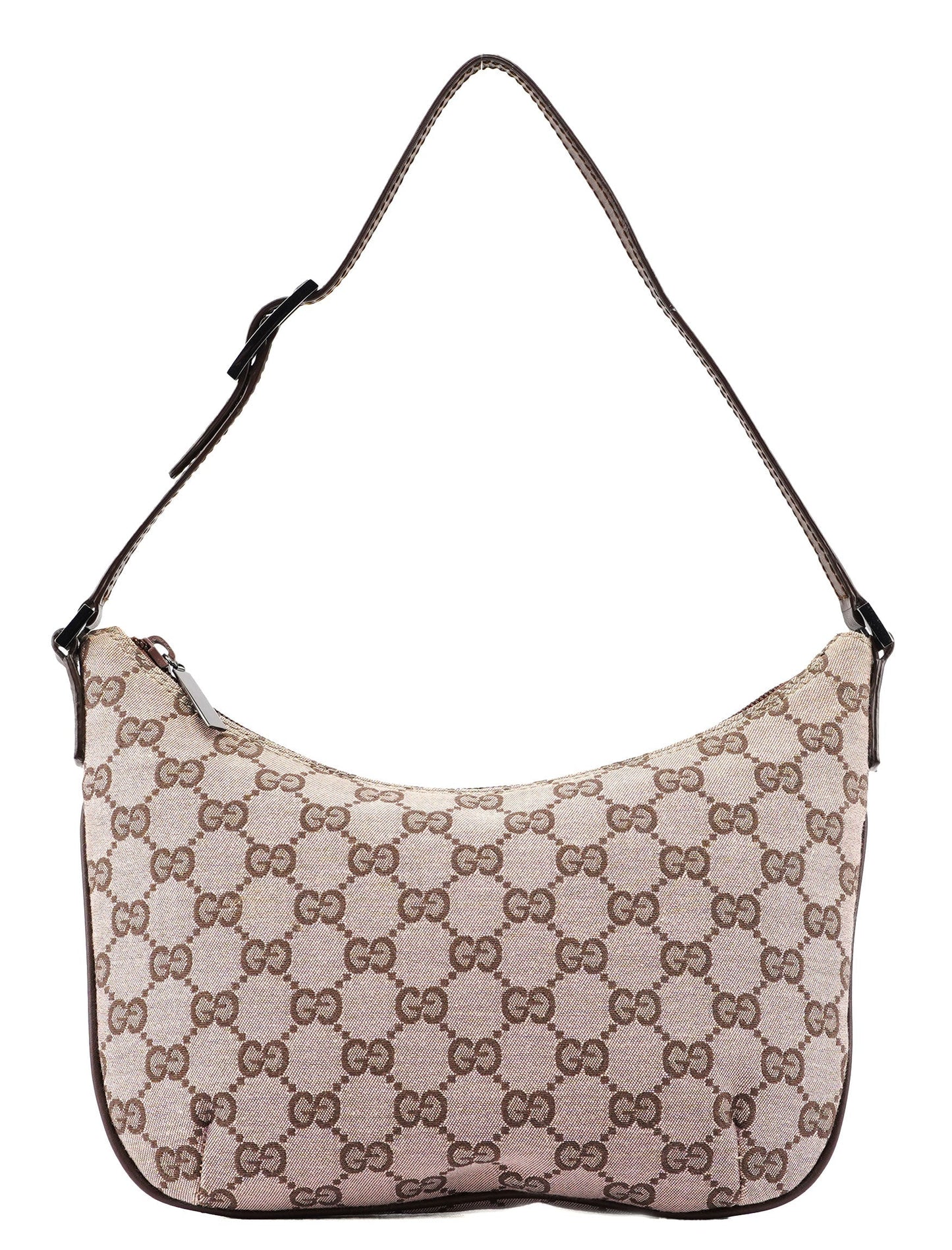Beige Brown GG Shoulder Bag