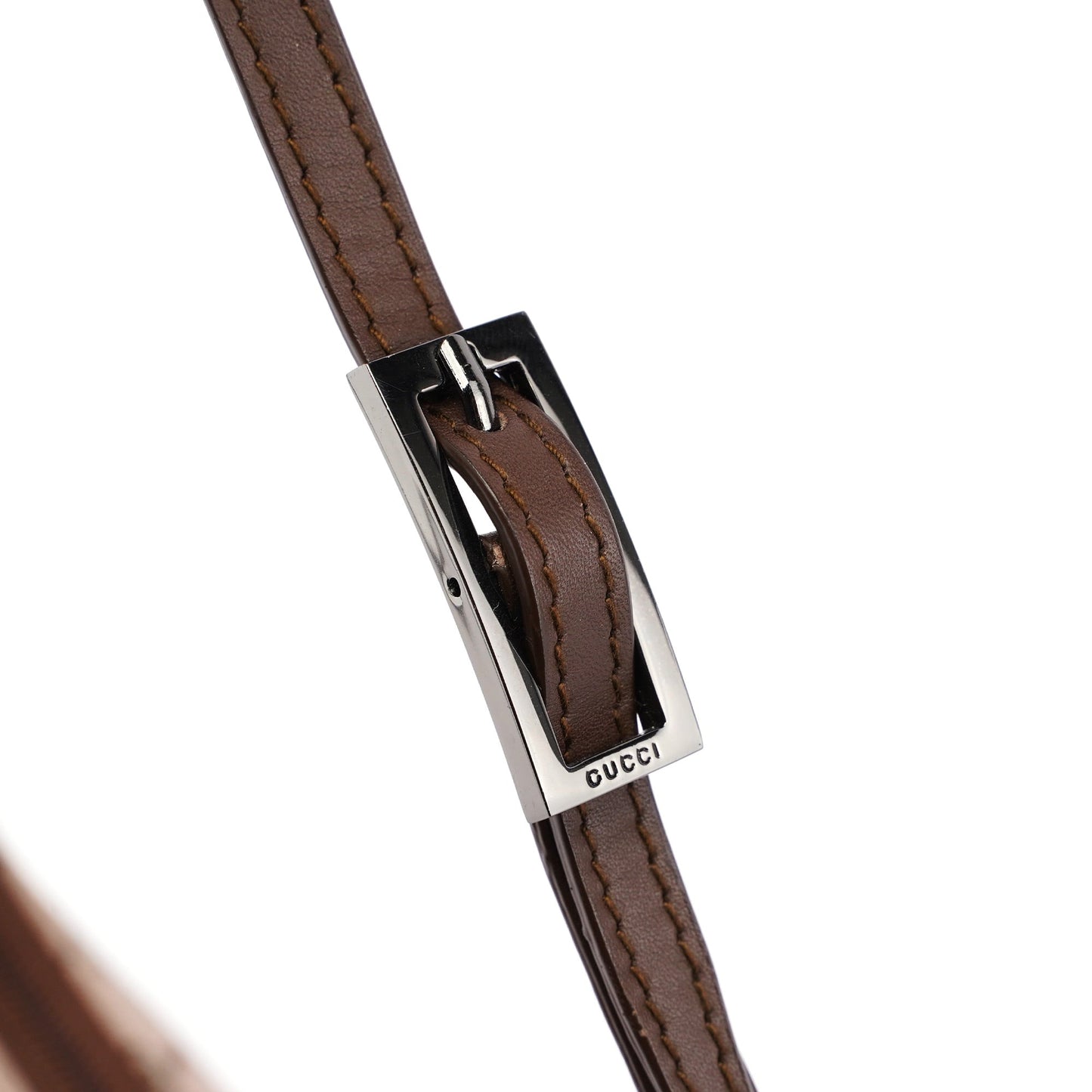 Beige Brown GG Shoulder Bag