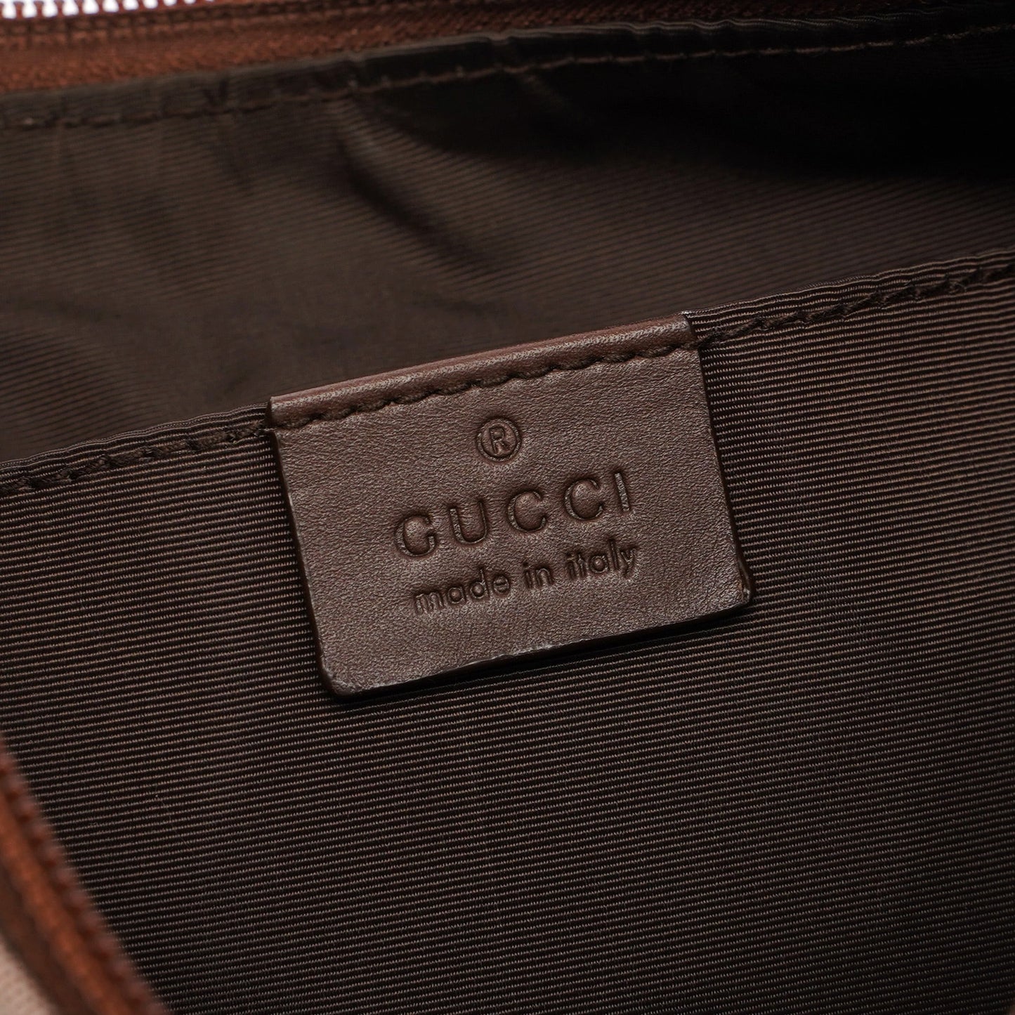 Beige Brown GG Shoulder Bag