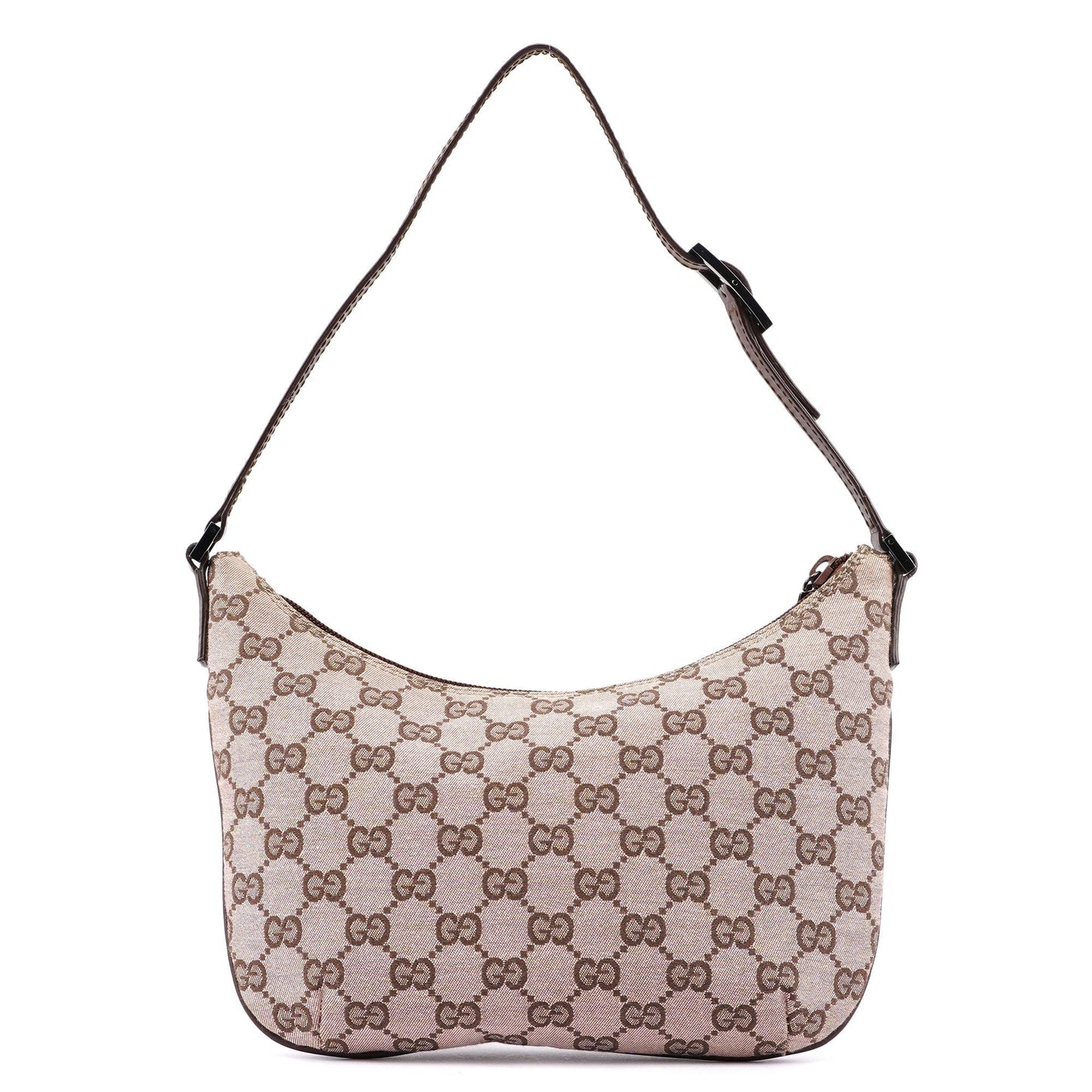 Beige Brown GG Shoulder Bag