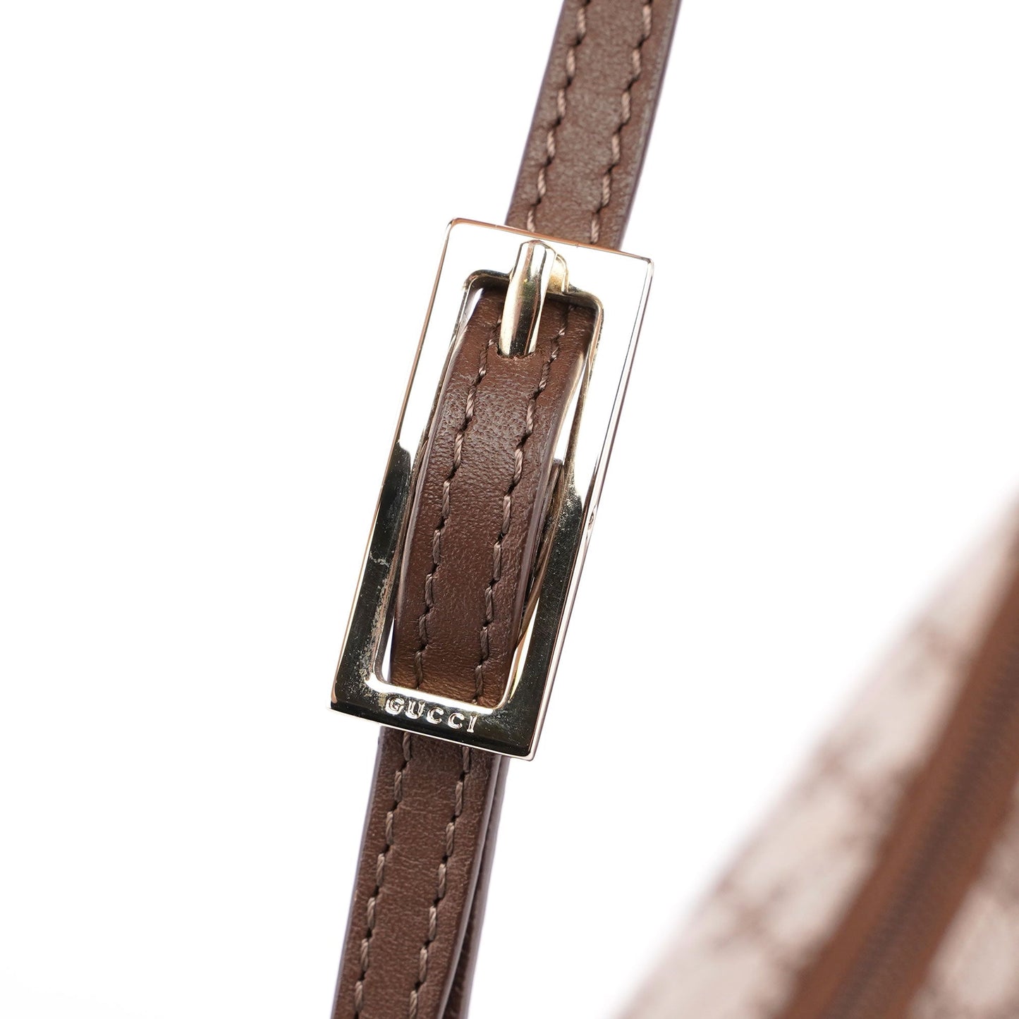 Beige Brown GG Shoulder Bag