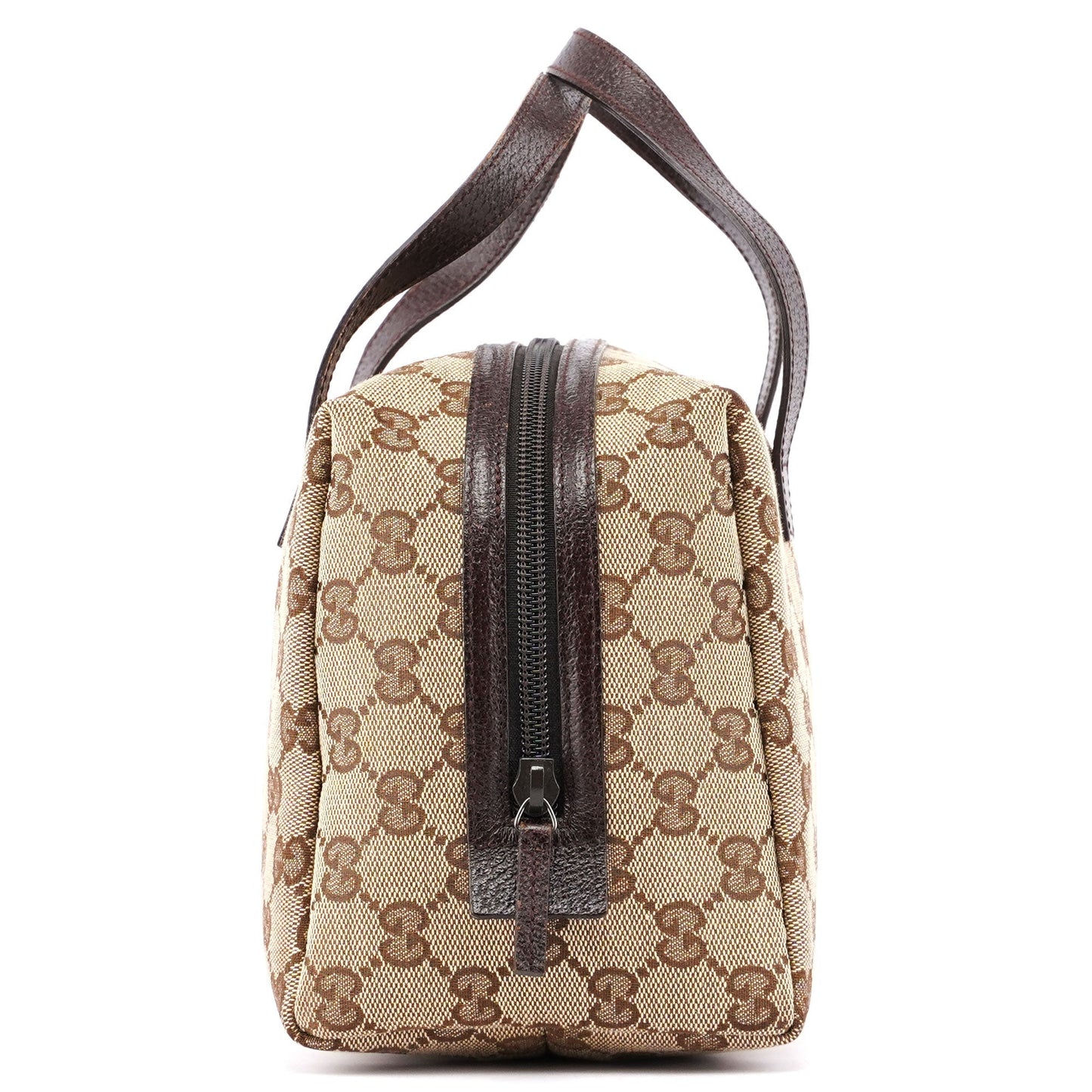 Beige Brown GG Small Bowling Bag