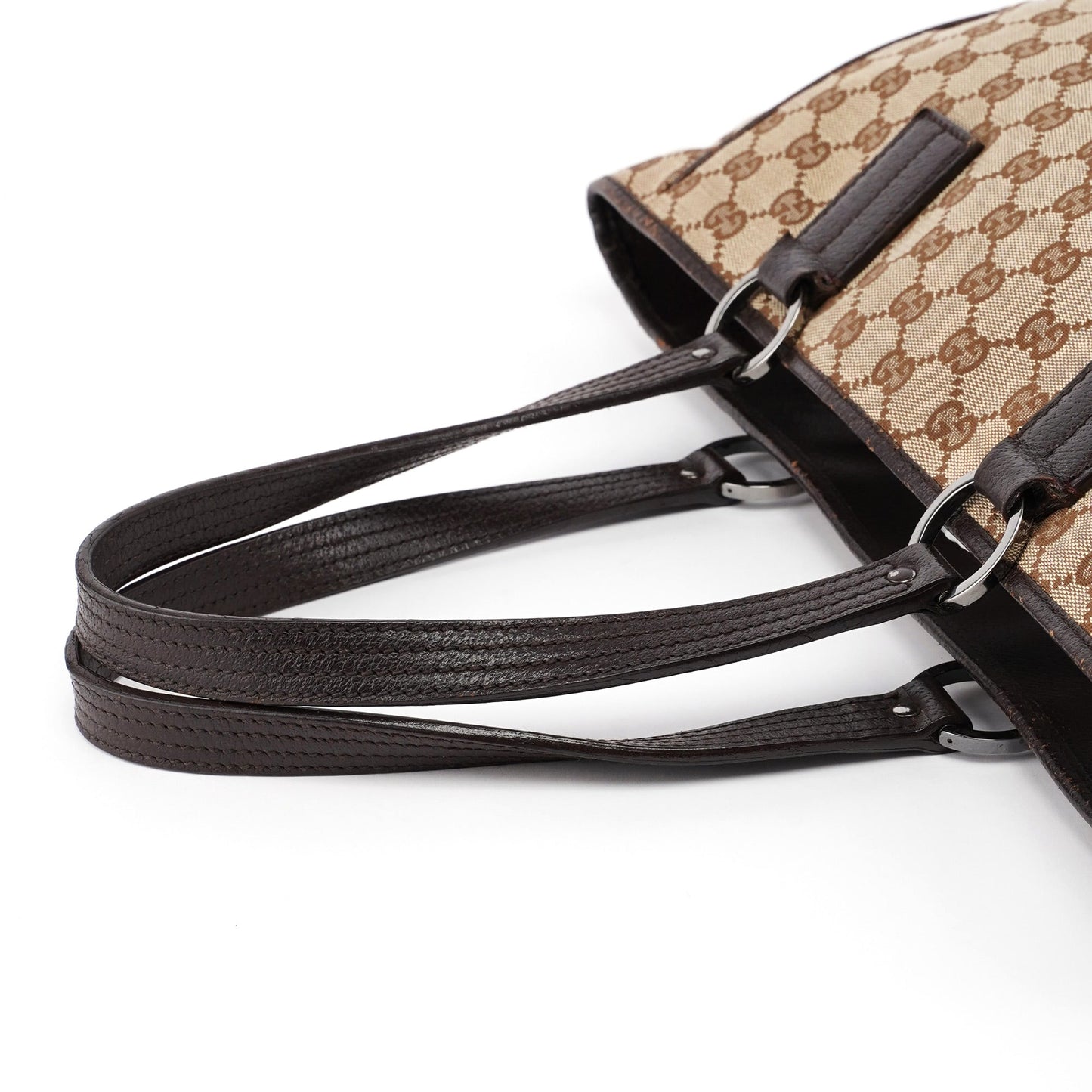 Beige Brown GG Tote Bag