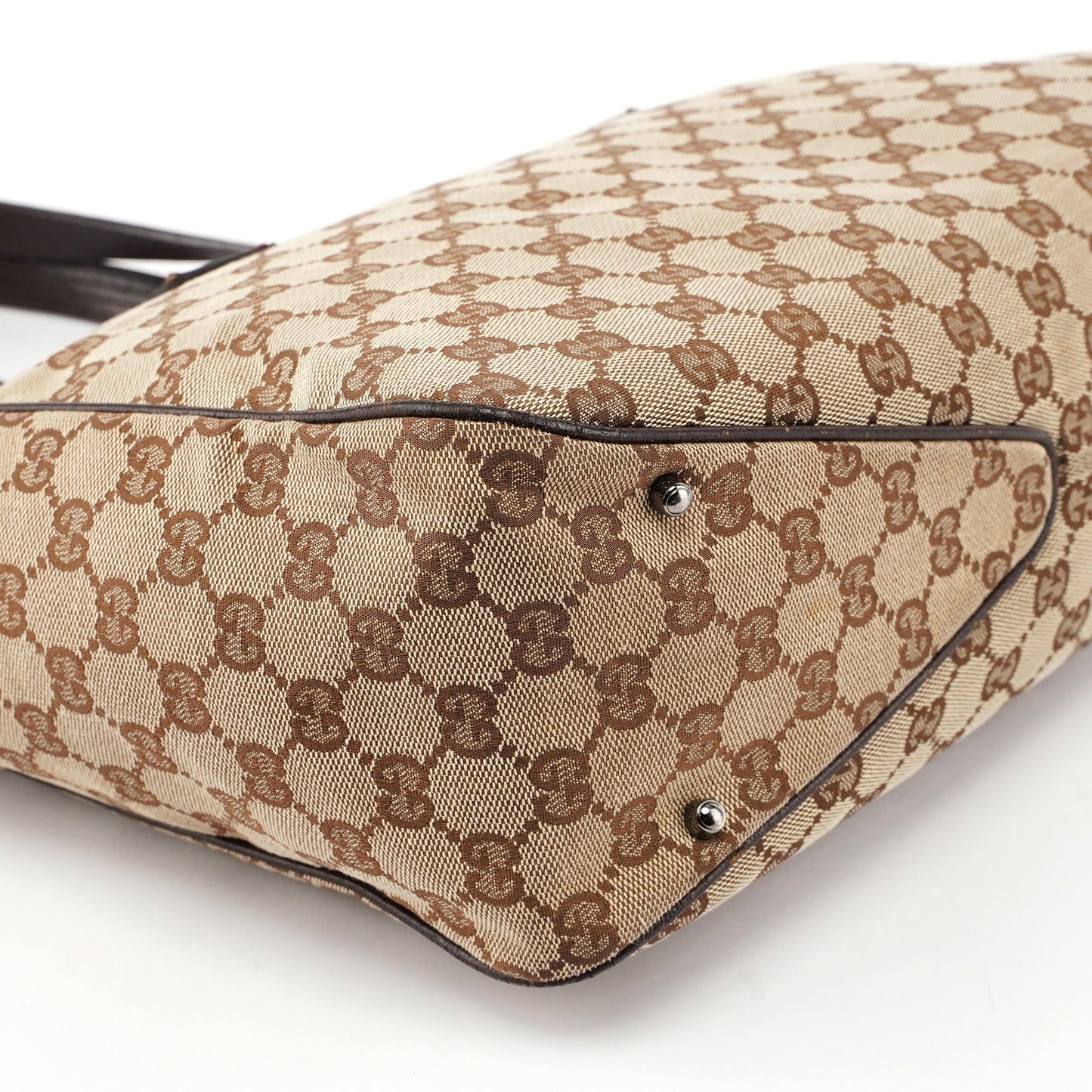 Beige Brown GG Tote Bag